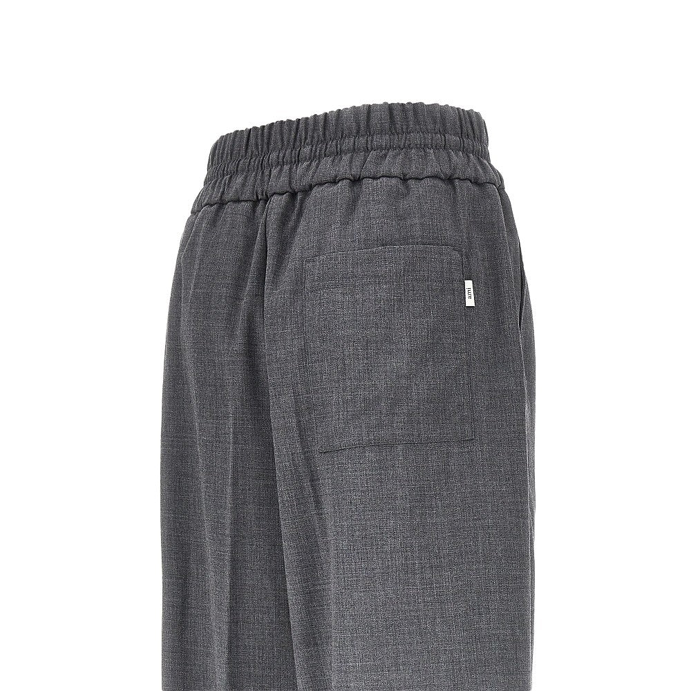 Ami Women Wool Pants With Elasticated Waist AMI PARIS