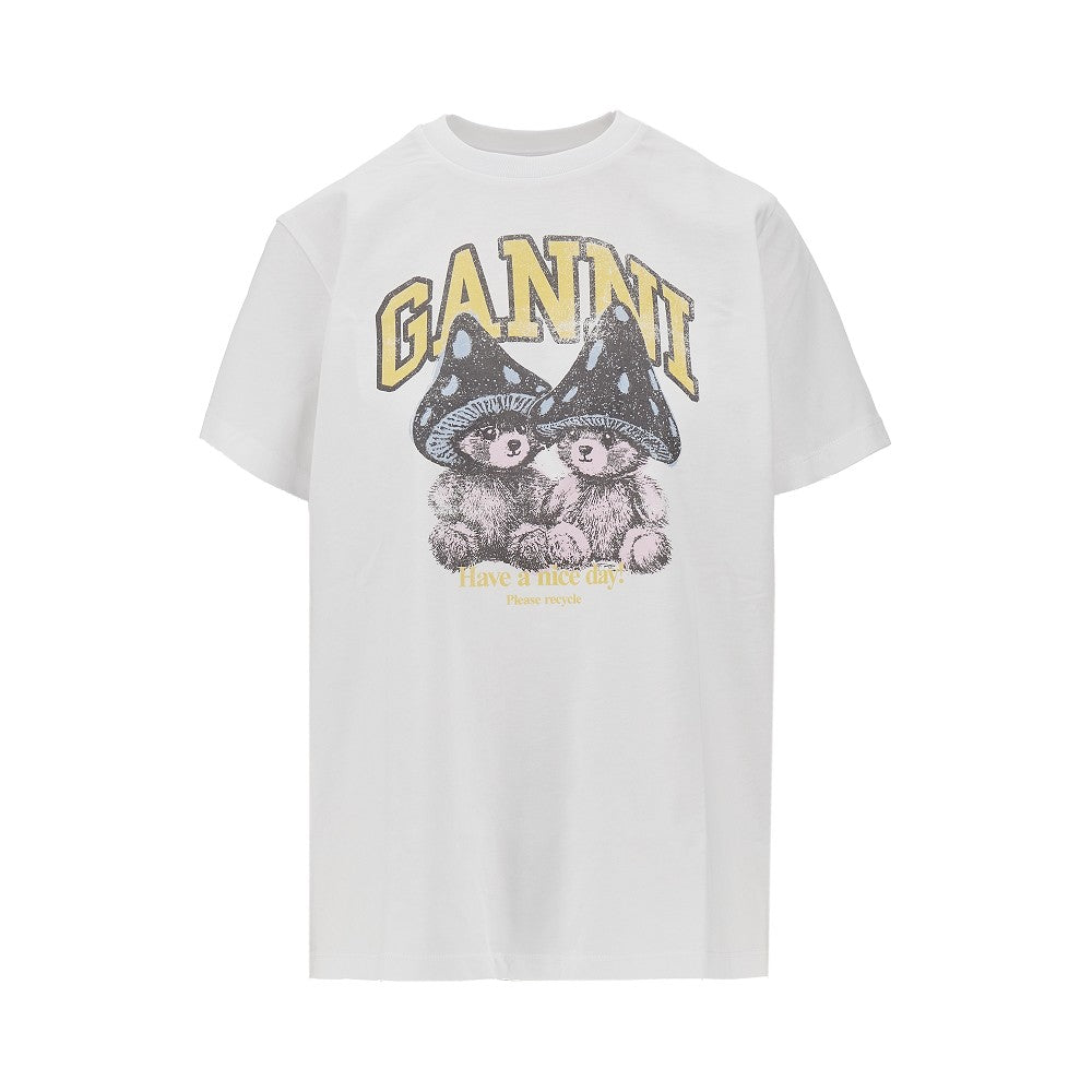 Ganni Women 'Mushroom Teddy' Print T-Shirt GANNI