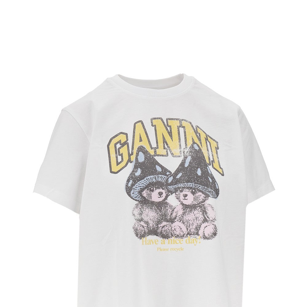 Ganni Women 'Mushroom Teddy' Print T-Shirt GANNI