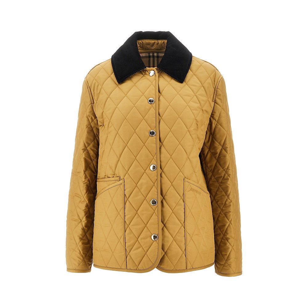 Burberry Women Quilted Jacket With Logo Embroidery BURBERRY