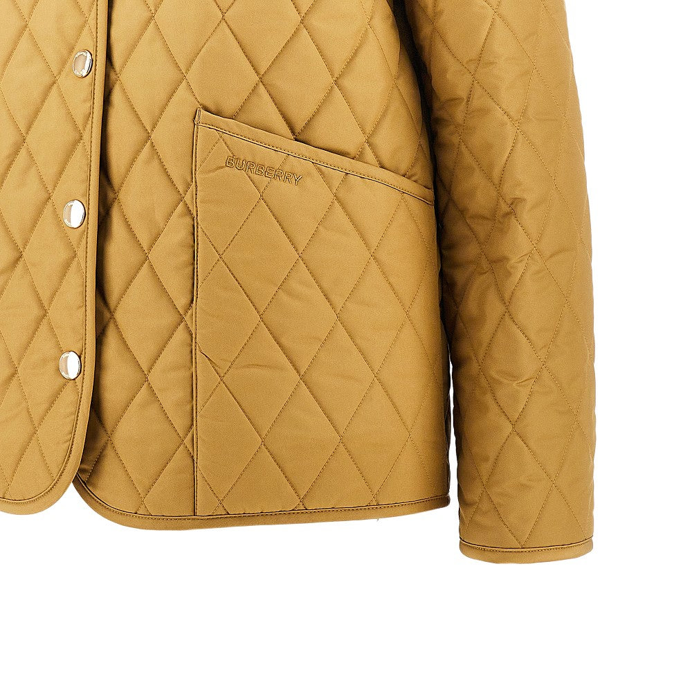 Burberry Women Quilted Jacket With Logo Embroidery BURBERRY