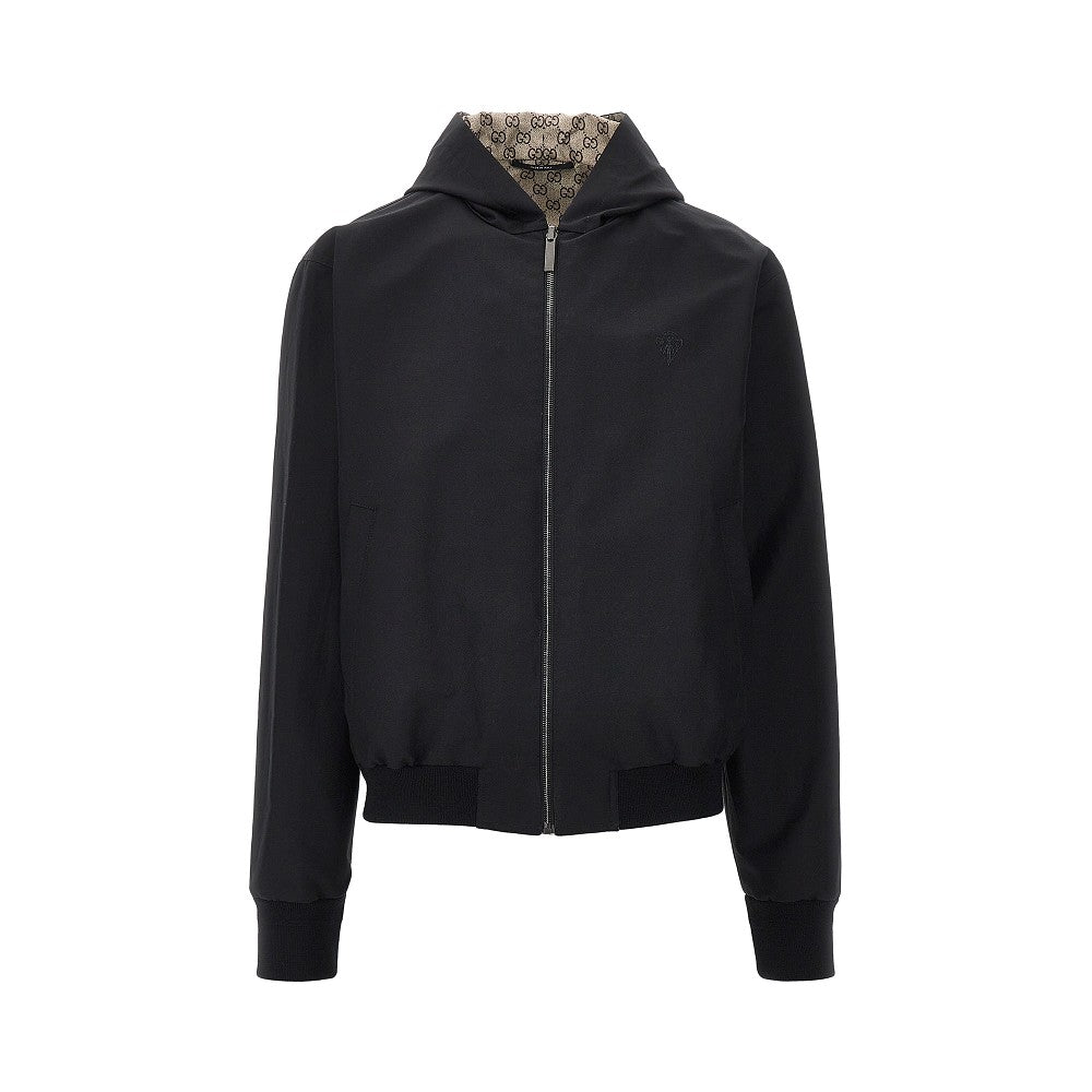 Gucci Men Cotton And Gg Nylon Reversible Jacket GUCCI