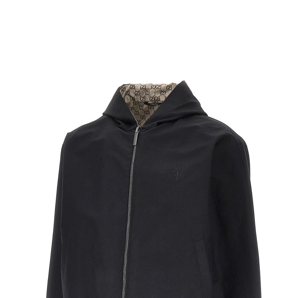 Gucci Men Cotton And Gg Nylon Reversible Jacket GUCCI