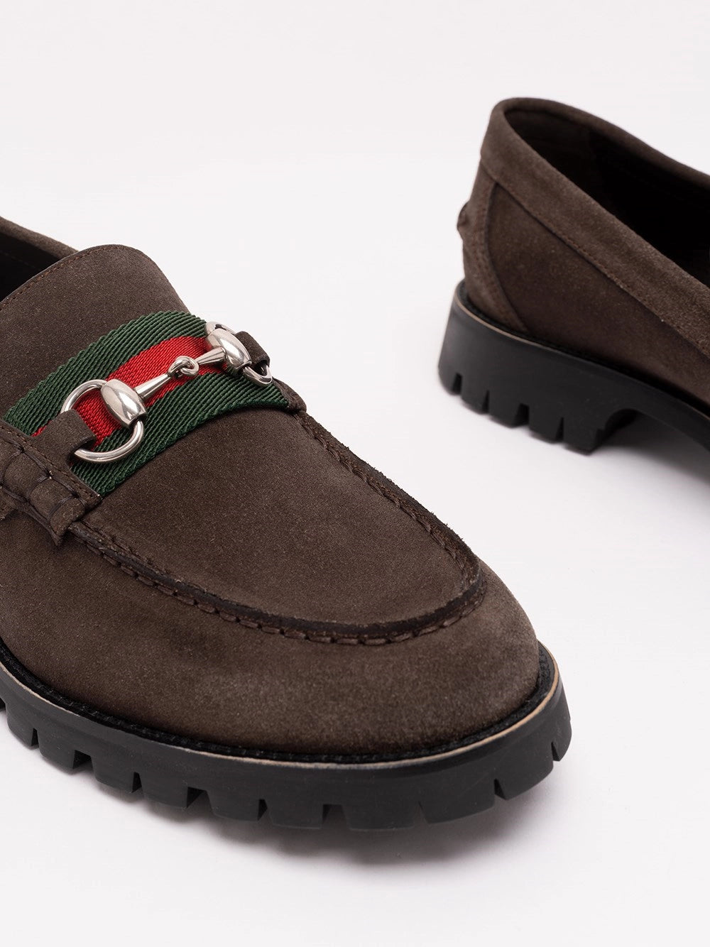 Gucci Men Loafers With Horsebit And Lug Sole GUCCI