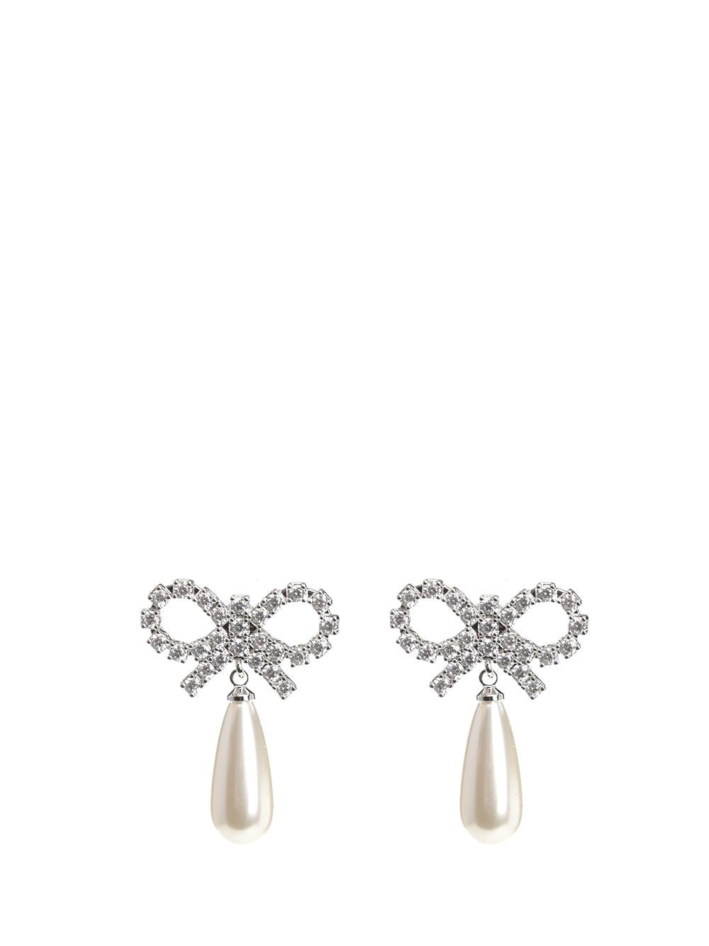 Self-Portrait Women Bow Pearl Earrings SELF-PORTRAIT