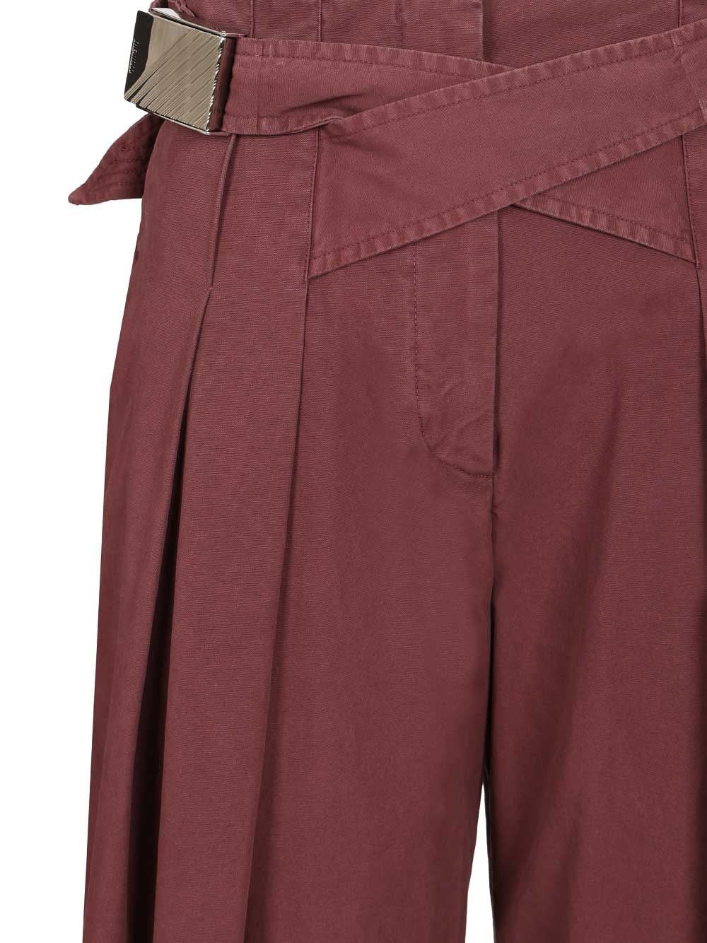 The Attico Women Canvas Trousers THE ATTICO