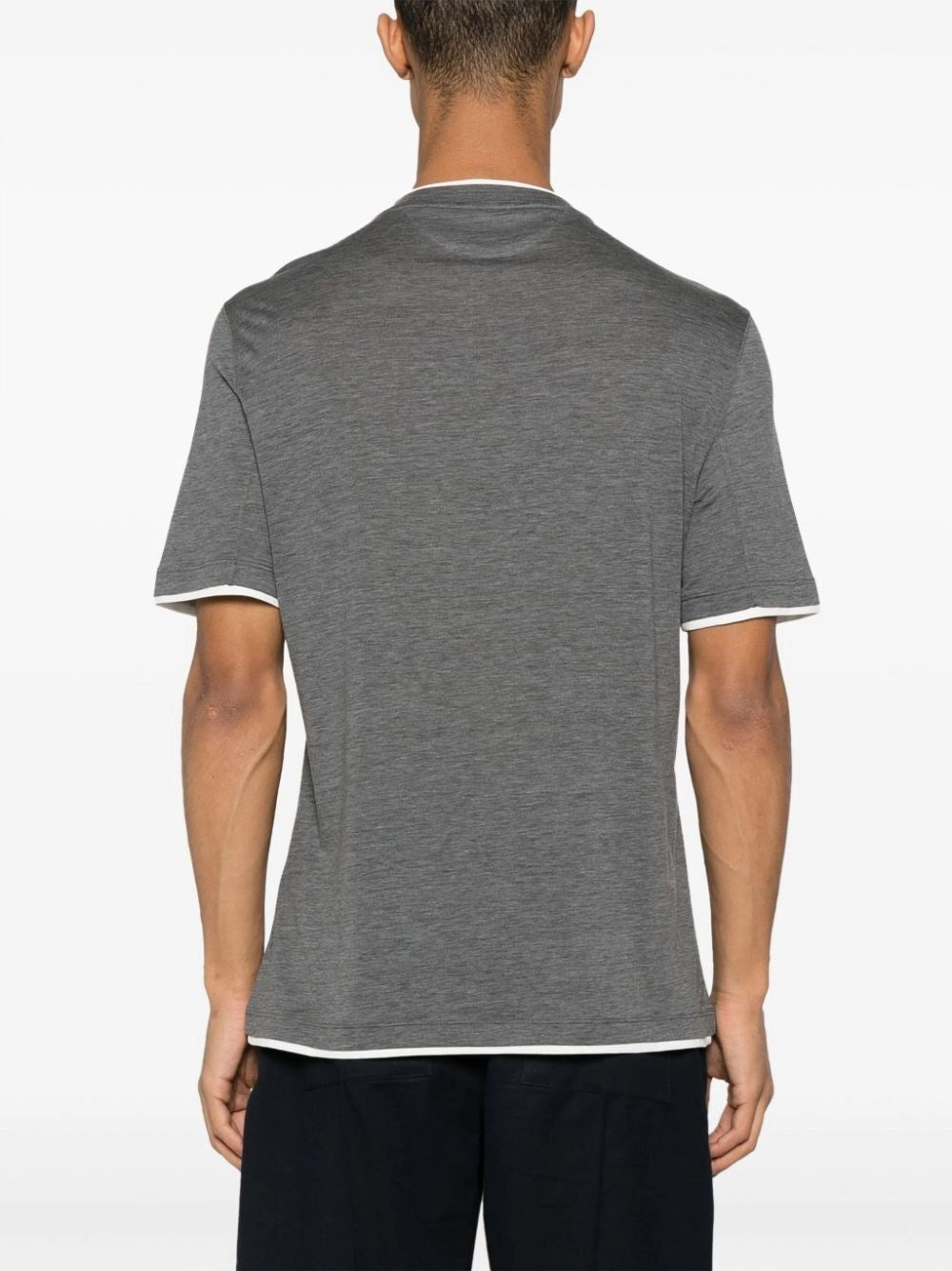 Brunello Cucinelli Men T-Shirt With Faux-Layering BRUNELLO CUCINELLI
