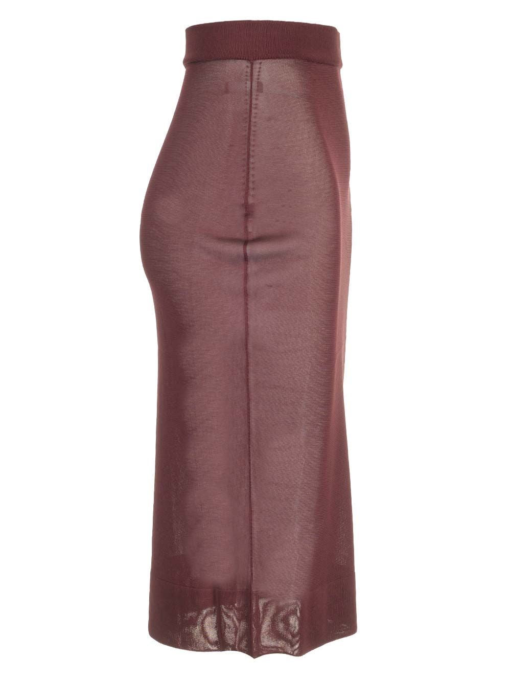 Saint Laurent Women Sheer Pencil Skirt SAINT LAURENT