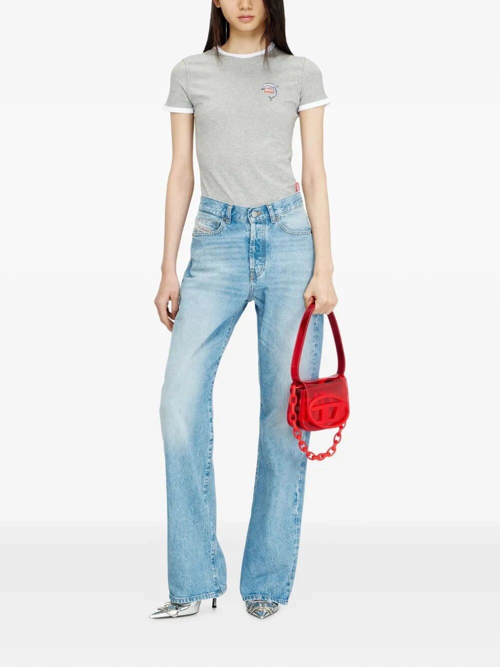 Diesel Women `T-Uncuties-Long-S13` T-Shirt DIESEL
