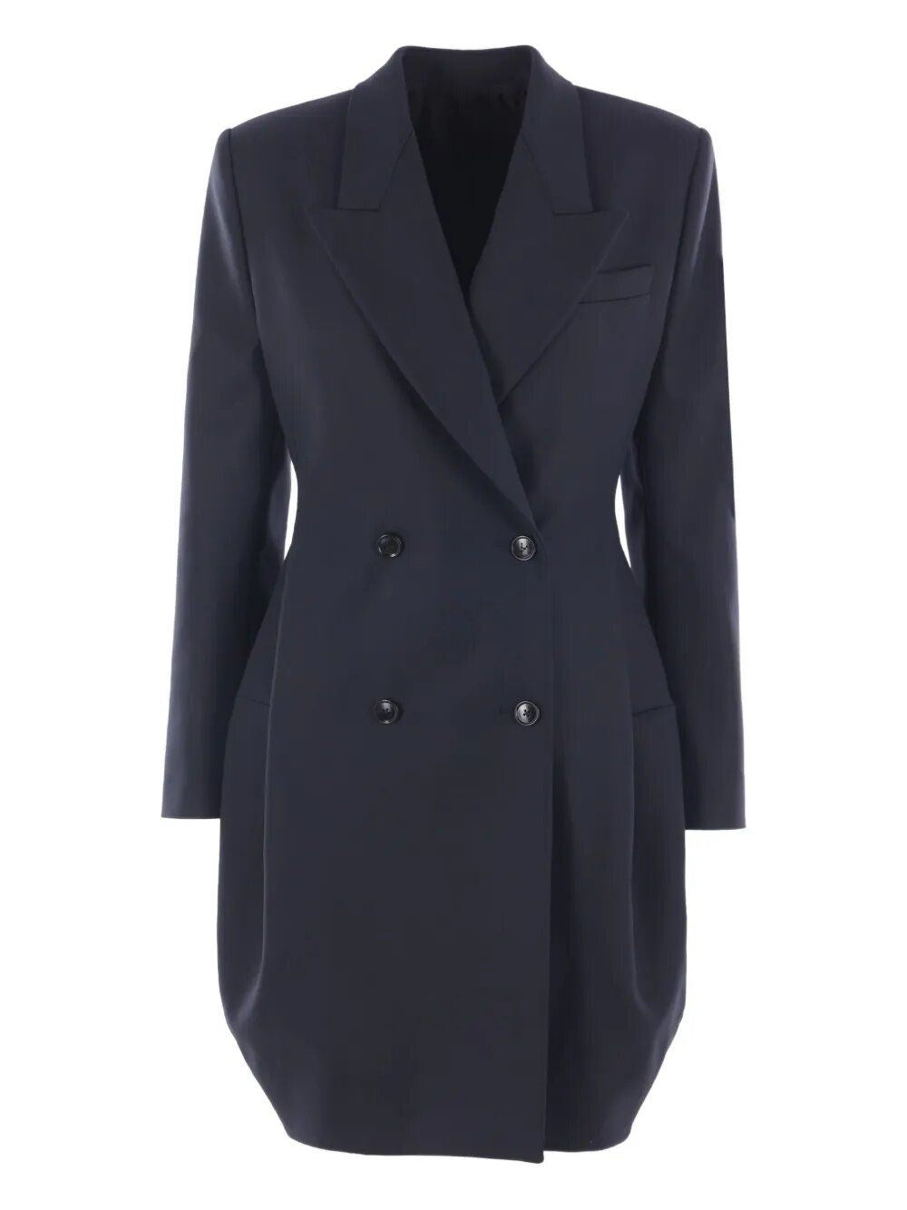 Alaïa Women Double-Breasted Rounded Coat ALAIA