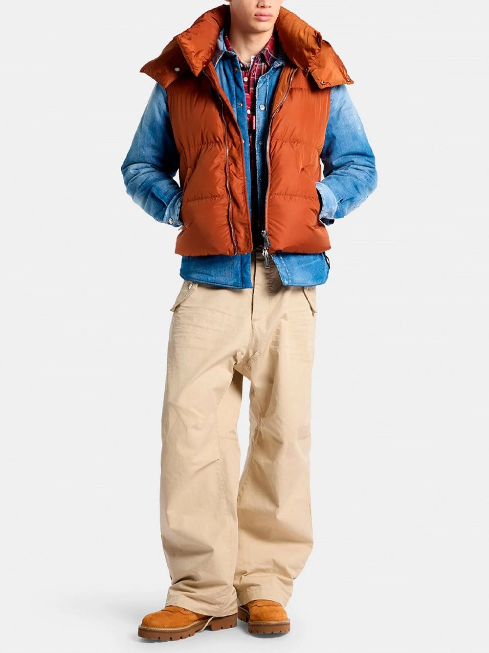Dsquared2 Men Hooded Down Vest DSQUARED2