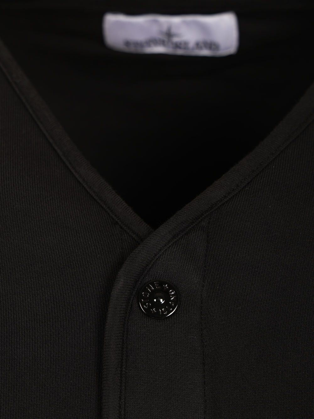 Stone Island Men Organic Cotton Fleece Cardigan Sweatshirt