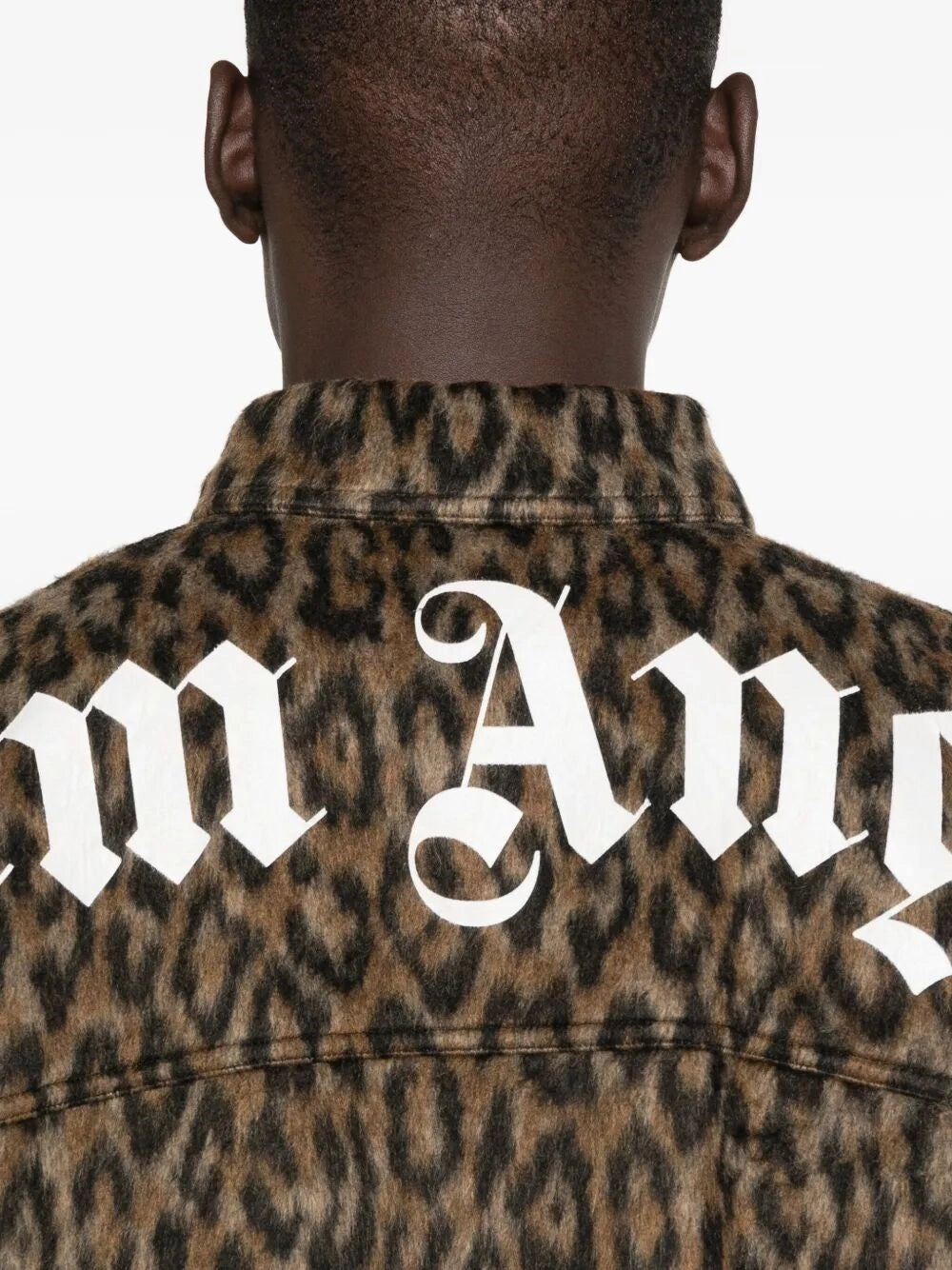 Palm Angels Men `Classic Logo` Animalier Overshirt PALM ANGELS