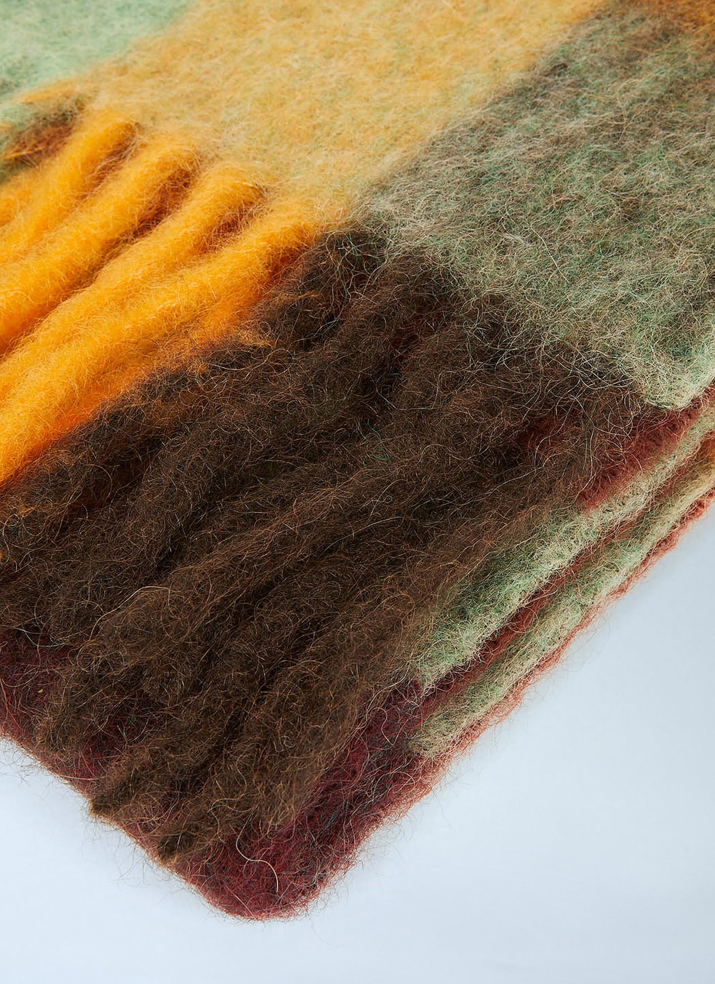 Acne Studios Men Fringed Check Scarf ACNE STUDIOS