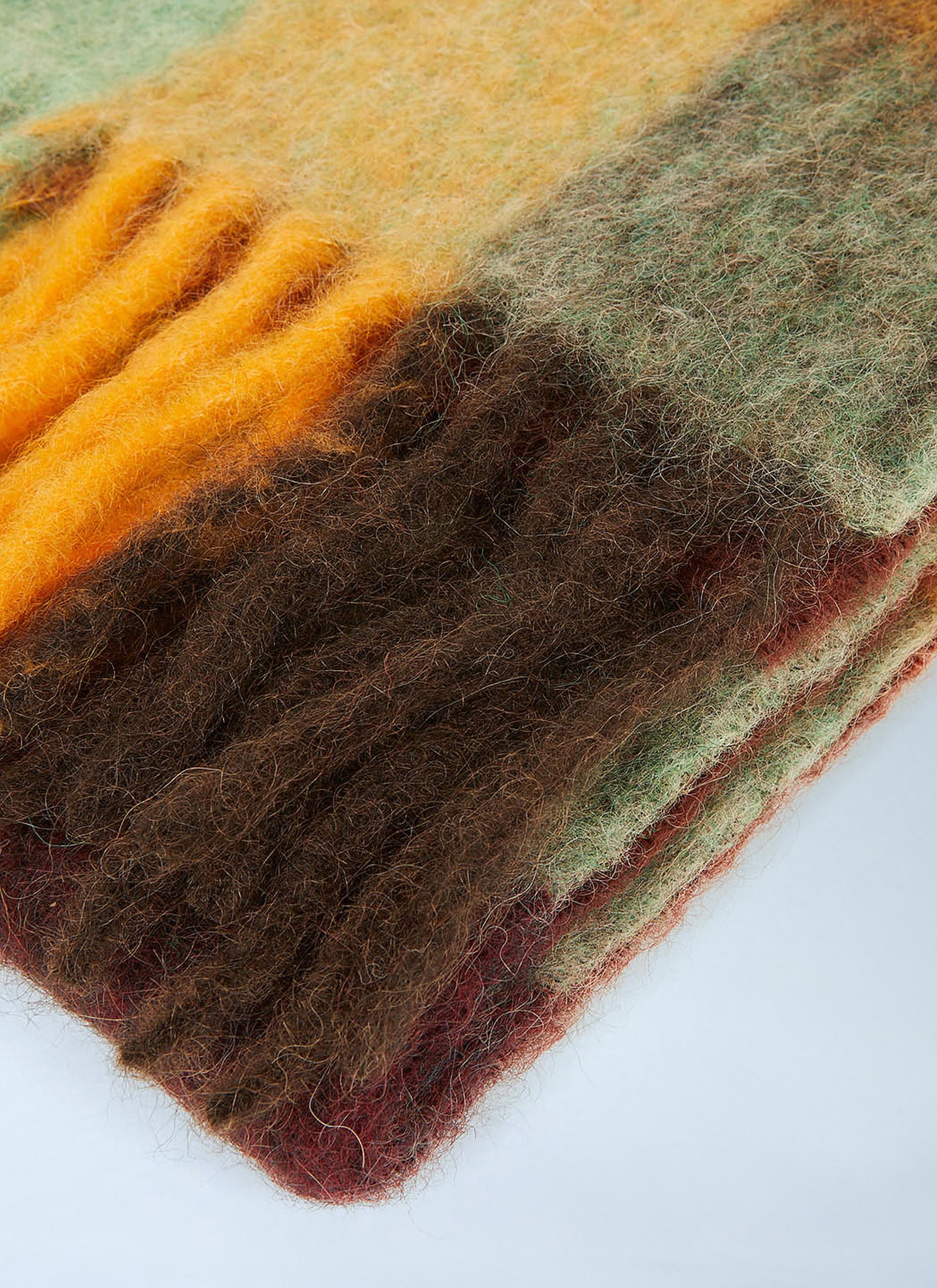 Acne Studios Men Fringed Check Scarf ACNE STUDIOS