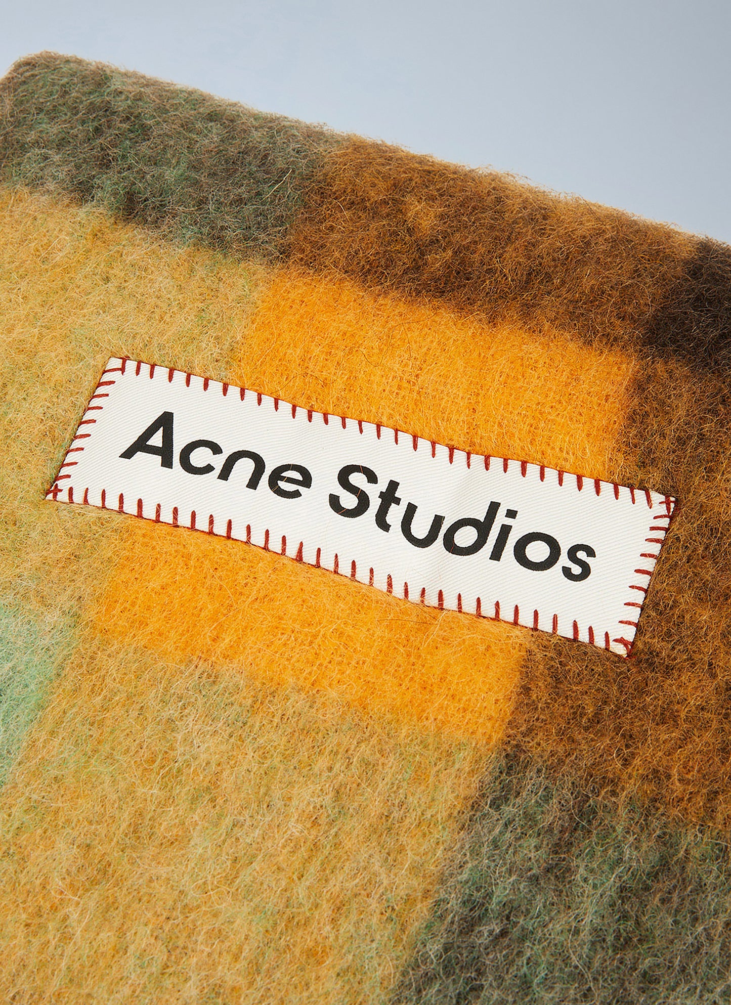 Acne Studios Men Fringed Check Scarf ACNE STUDIOS