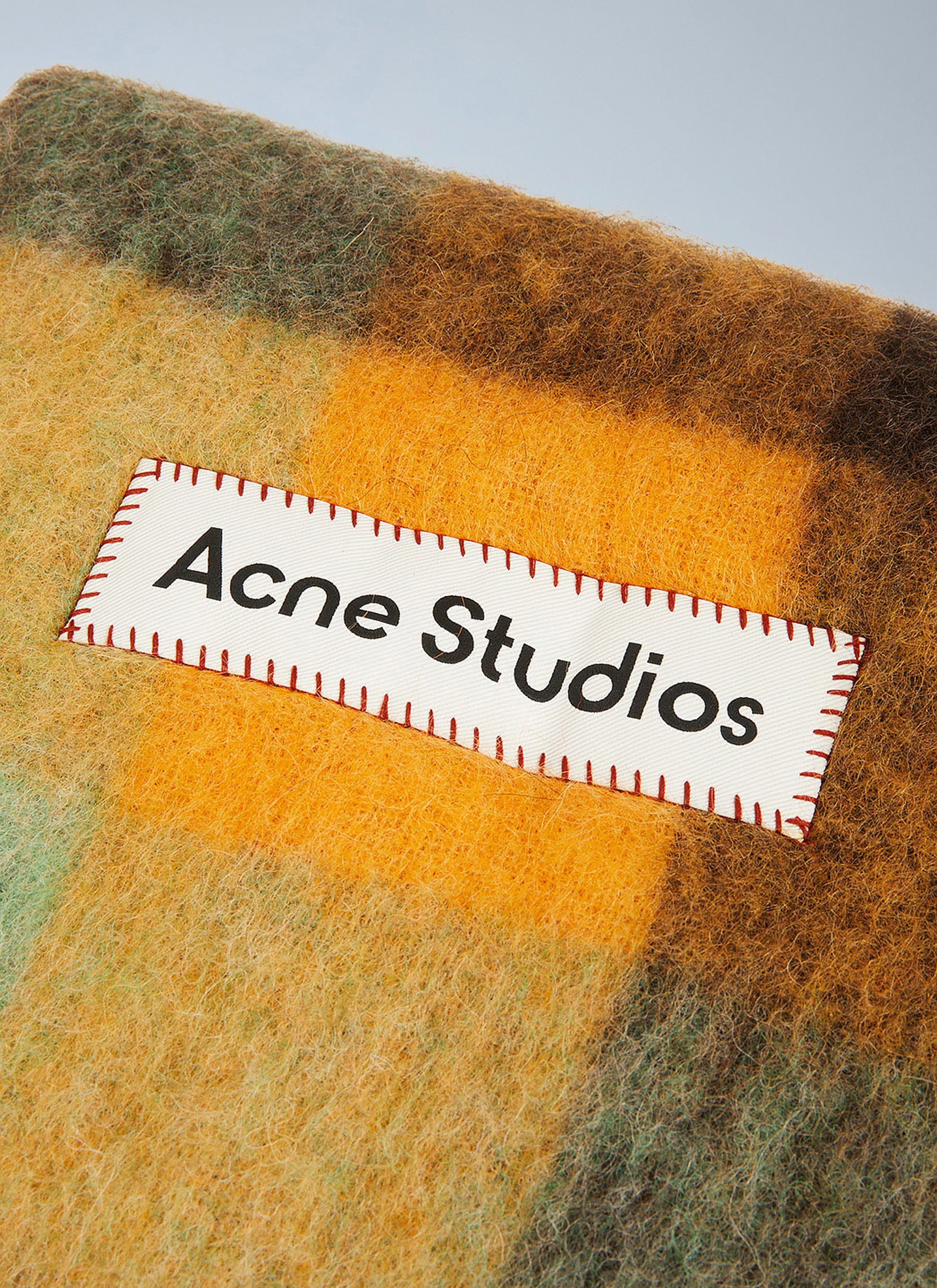 Acne Studios Men Fringed Check Scarf ACNE STUDIOS
