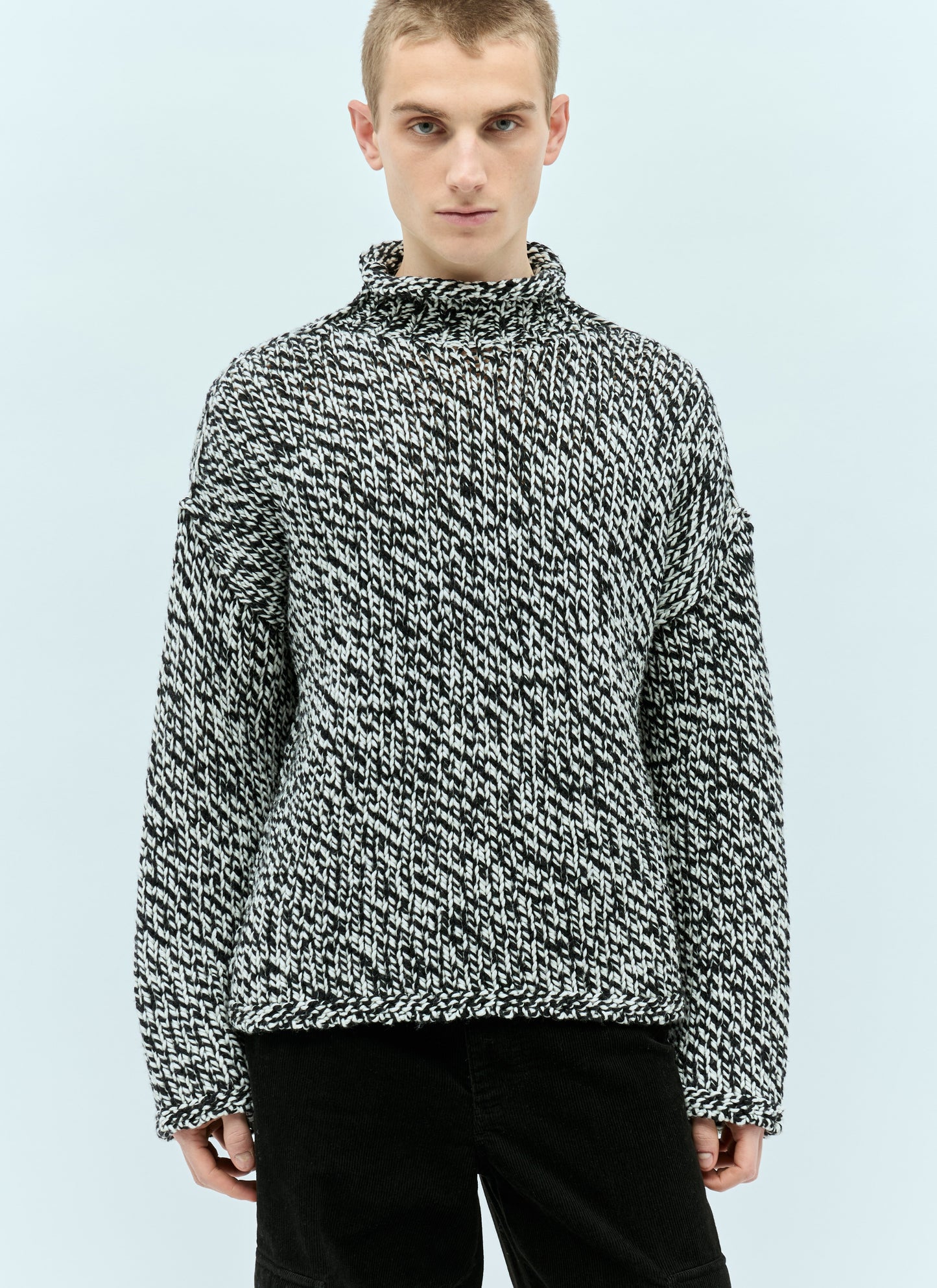 Acne Studios Men High-Neck Wool-Blend Sweater ACNE STUDIOS
