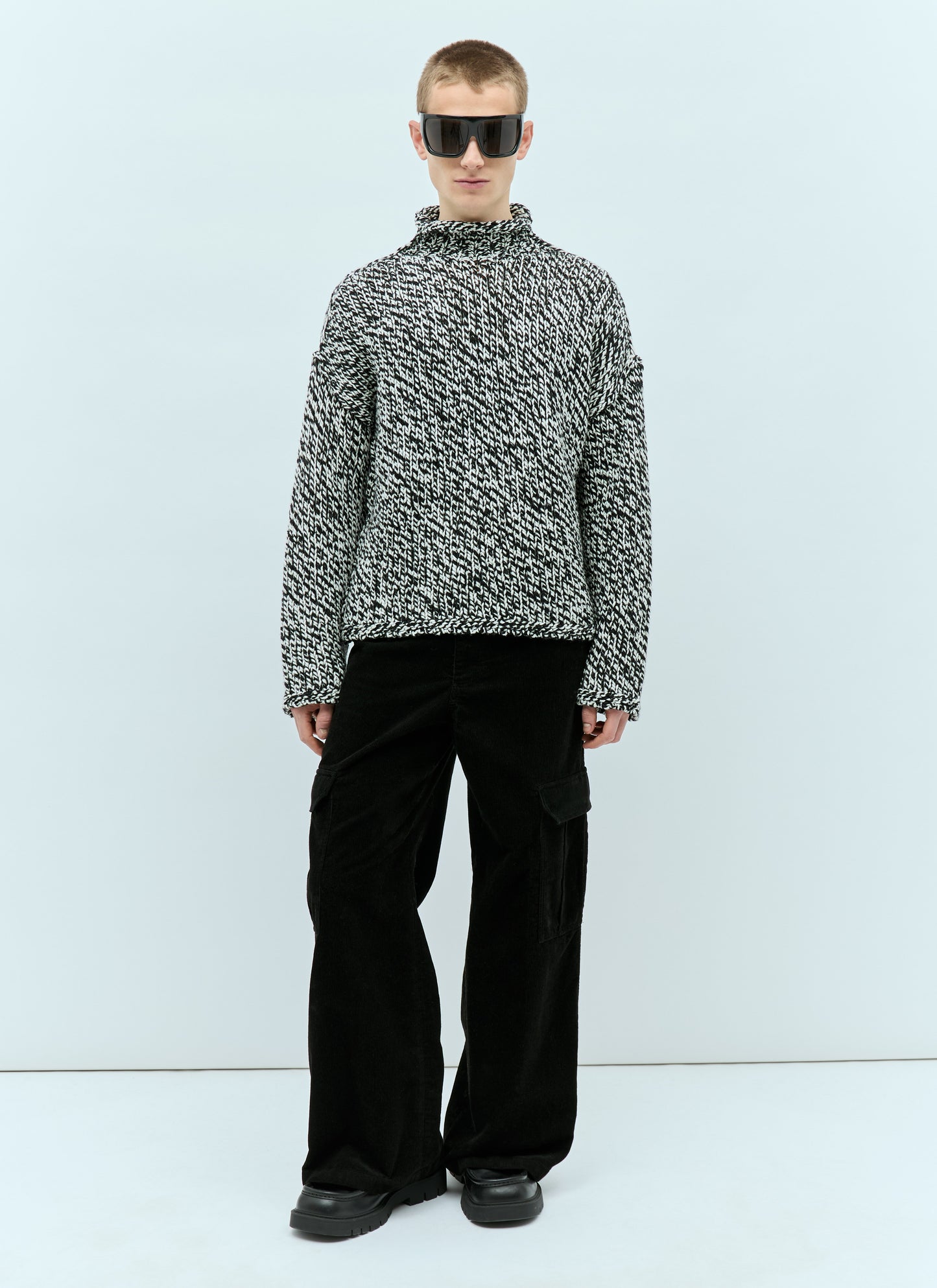 Acne Studios Men High-Neck Wool-Blend Sweater ACNE STUDIOS