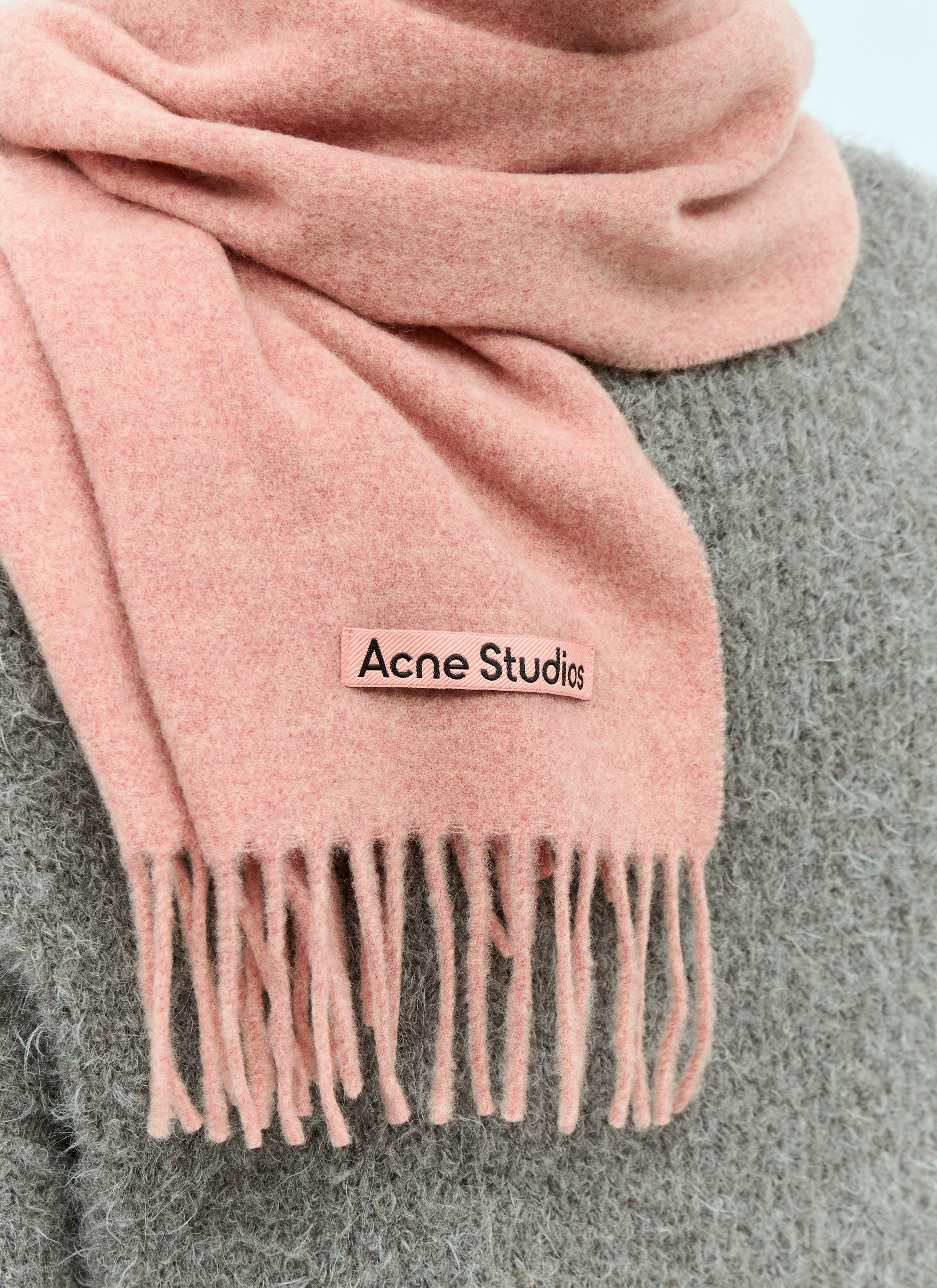 Acne Studios Men Fringe Wool Scarf ACNE STUDIOS