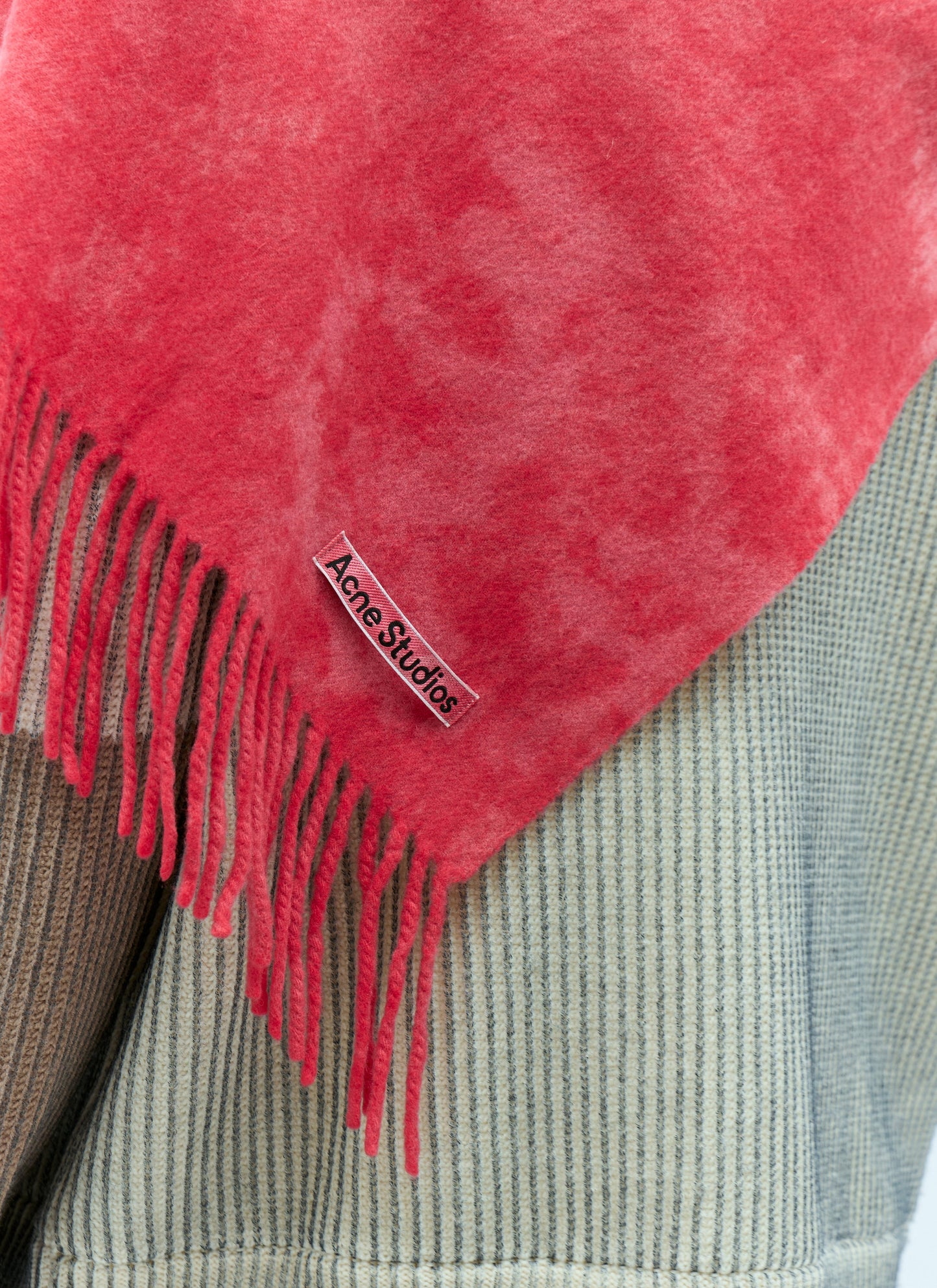 Acne Studios Men Narrow Tie-Dye Wool Scarf ACNE STUDIOS