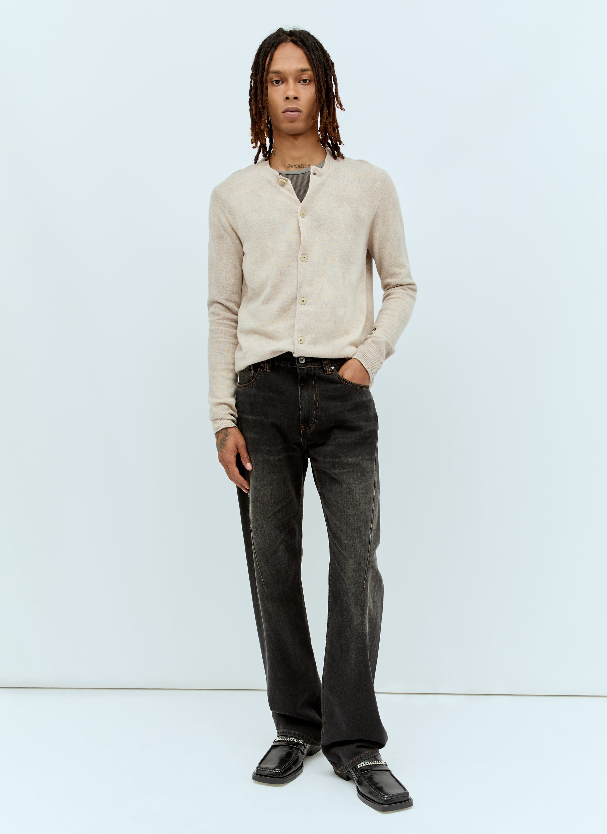 Acne Studios Men Wool-Blend Cardigan ACNE STUDIOS