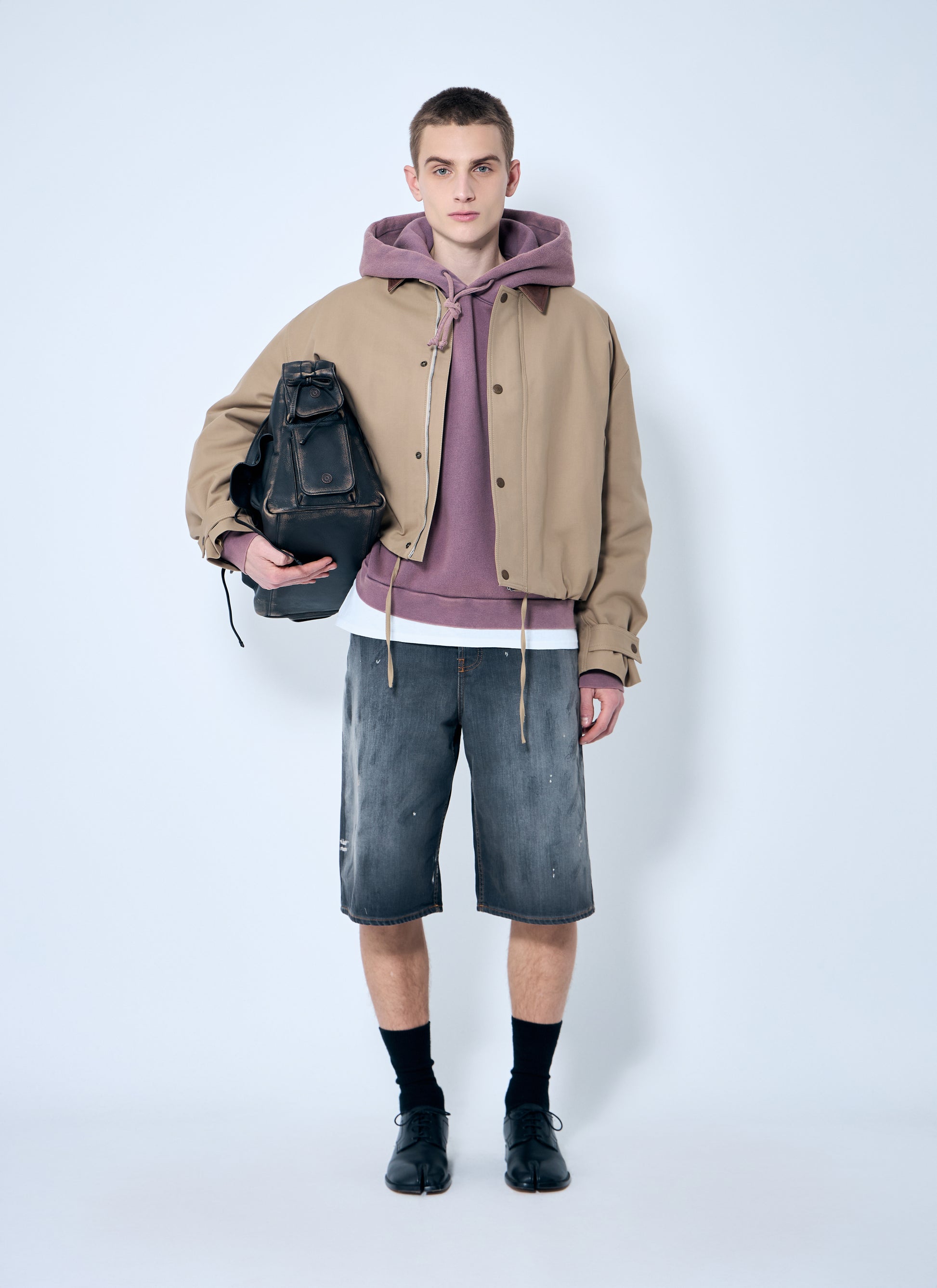 Acne Studios Men Distressed Denim Shorts ACNE STUDIOS
