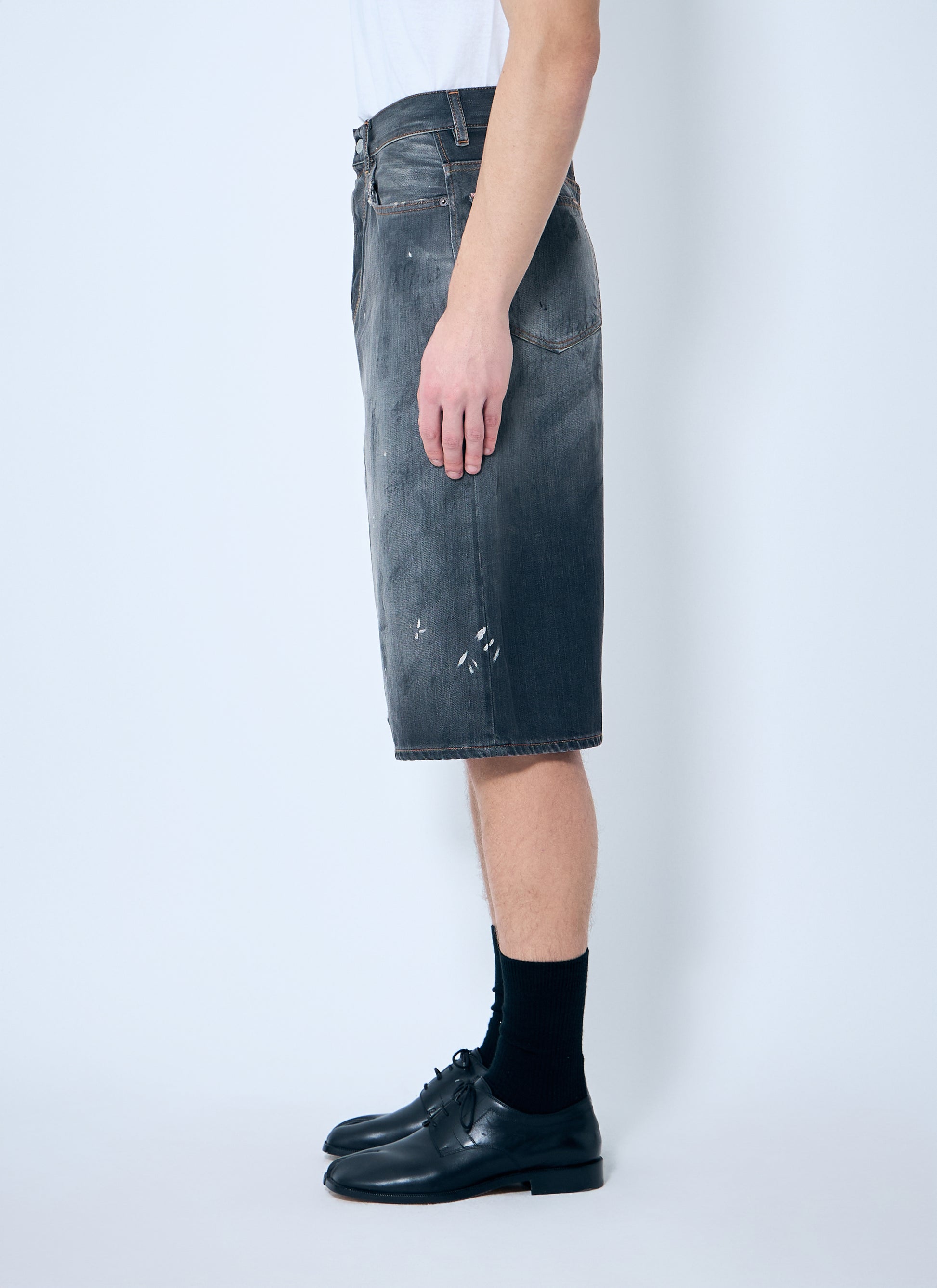 Acne Studios Men Distressed Denim Shorts ACNE STUDIOS
