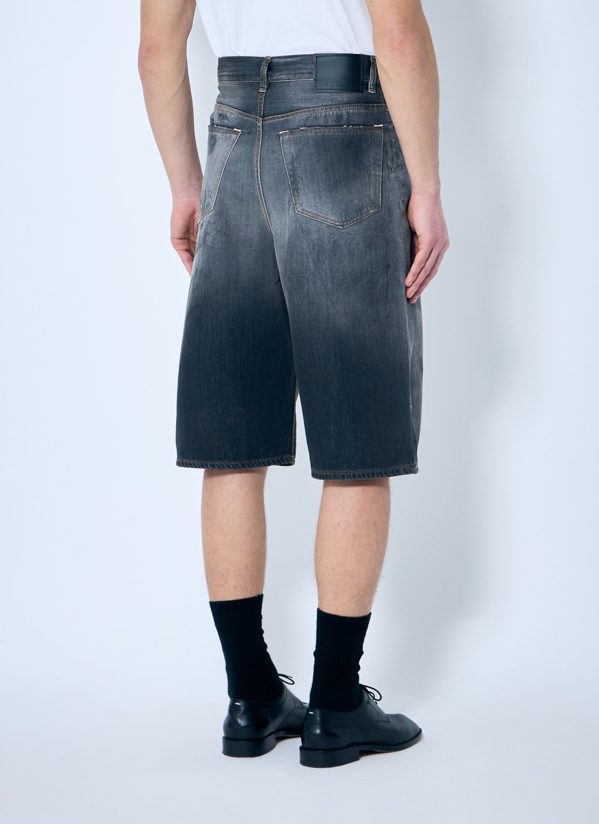 Acne Studios Men Distressed Denim Shorts ACNE STUDIOS
