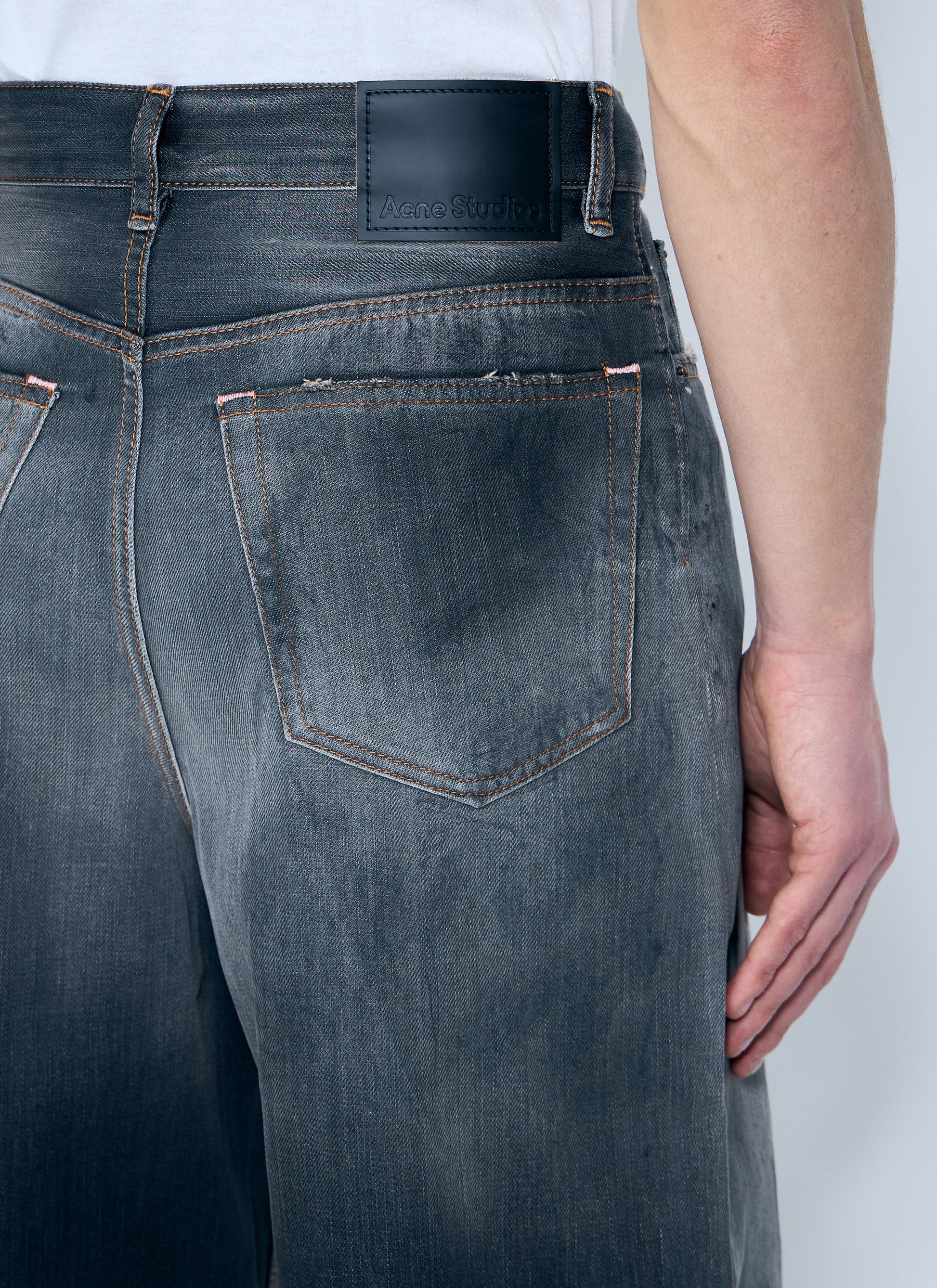 Acne Studios Men Distressed Denim Shorts ACNE STUDIOS