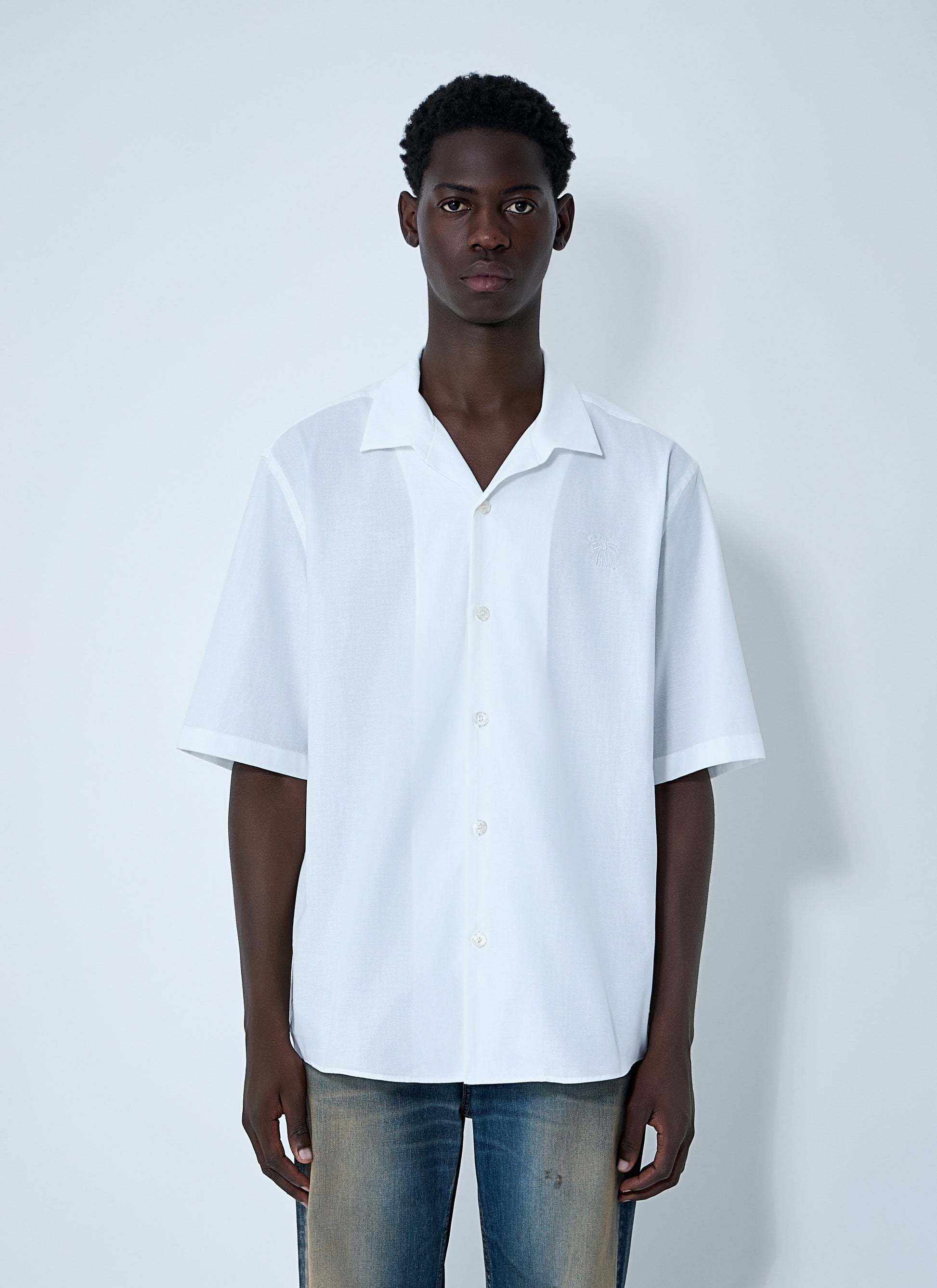 Acne Studios Men Logo Embroidery Shirt ACNE STUDIOS