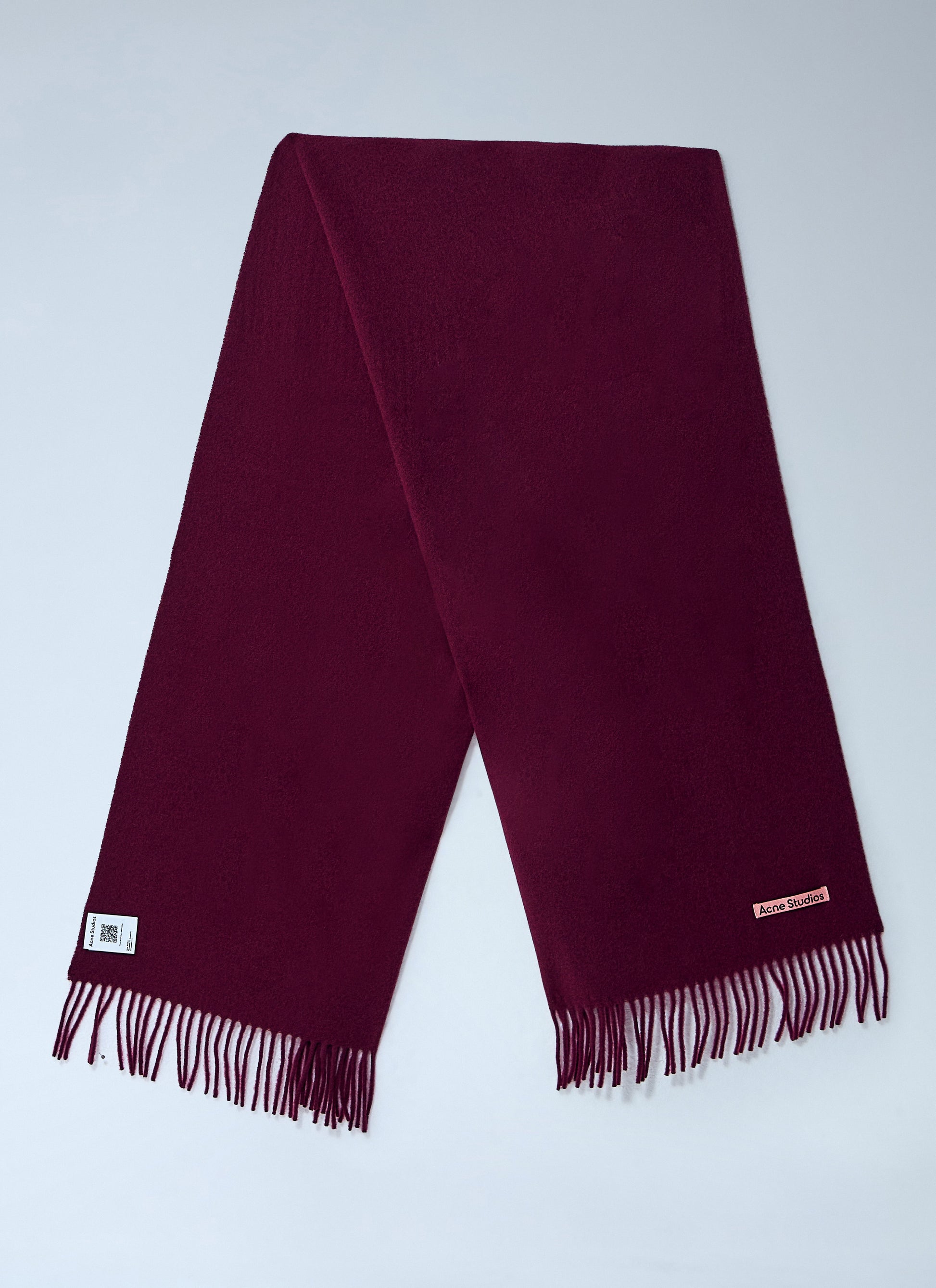 Acne Studios Men Fringe Wool Scarf ACNE STUDIOS