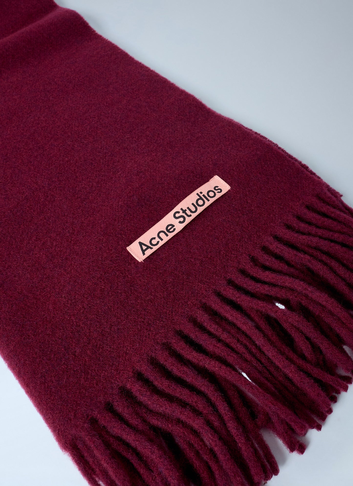 Acne Studios Men Fringe Wool Scarf ACNE STUDIOS