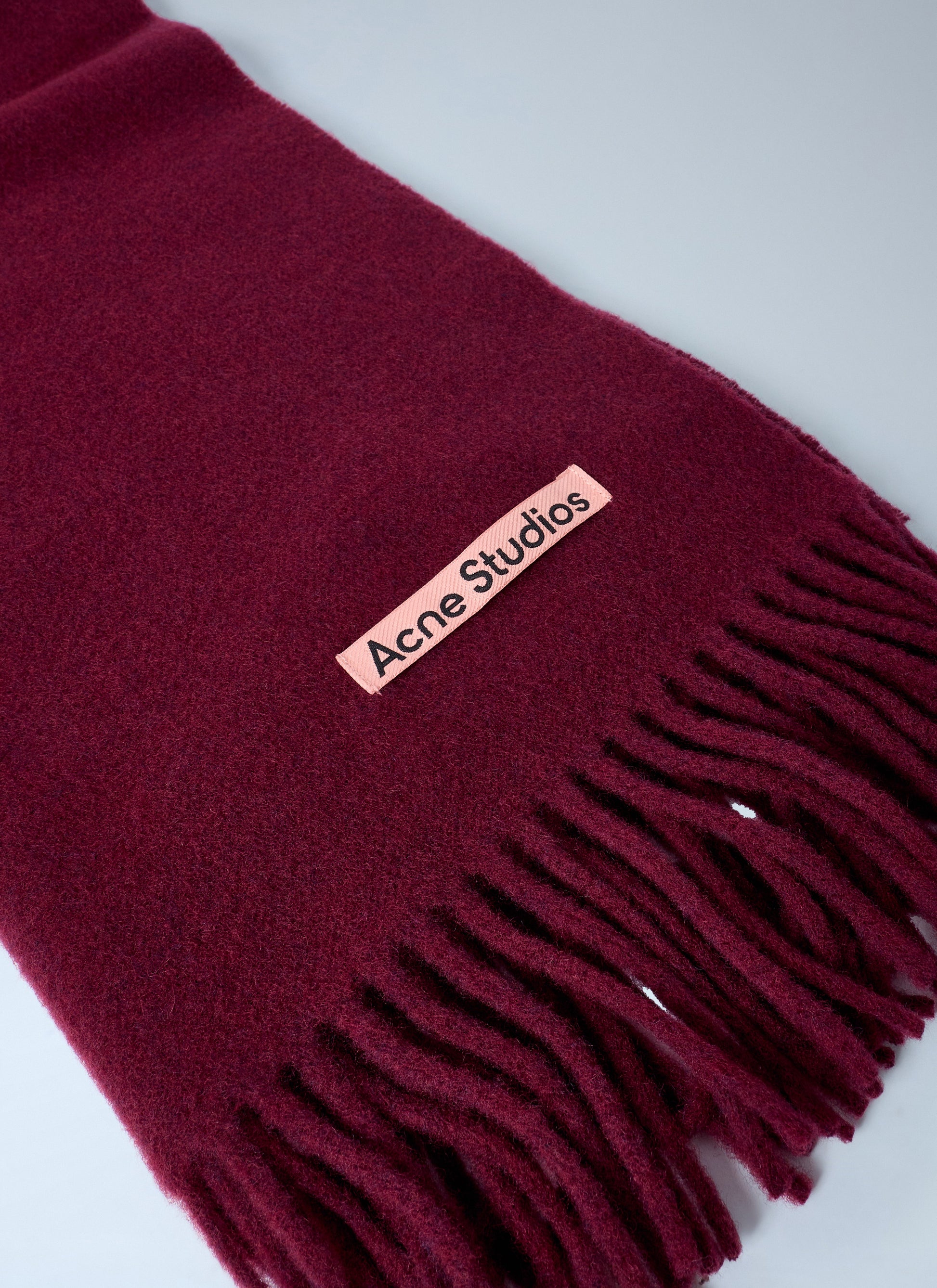 Acne Studios Men Fringe Wool Scarf ACNE STUDIOS