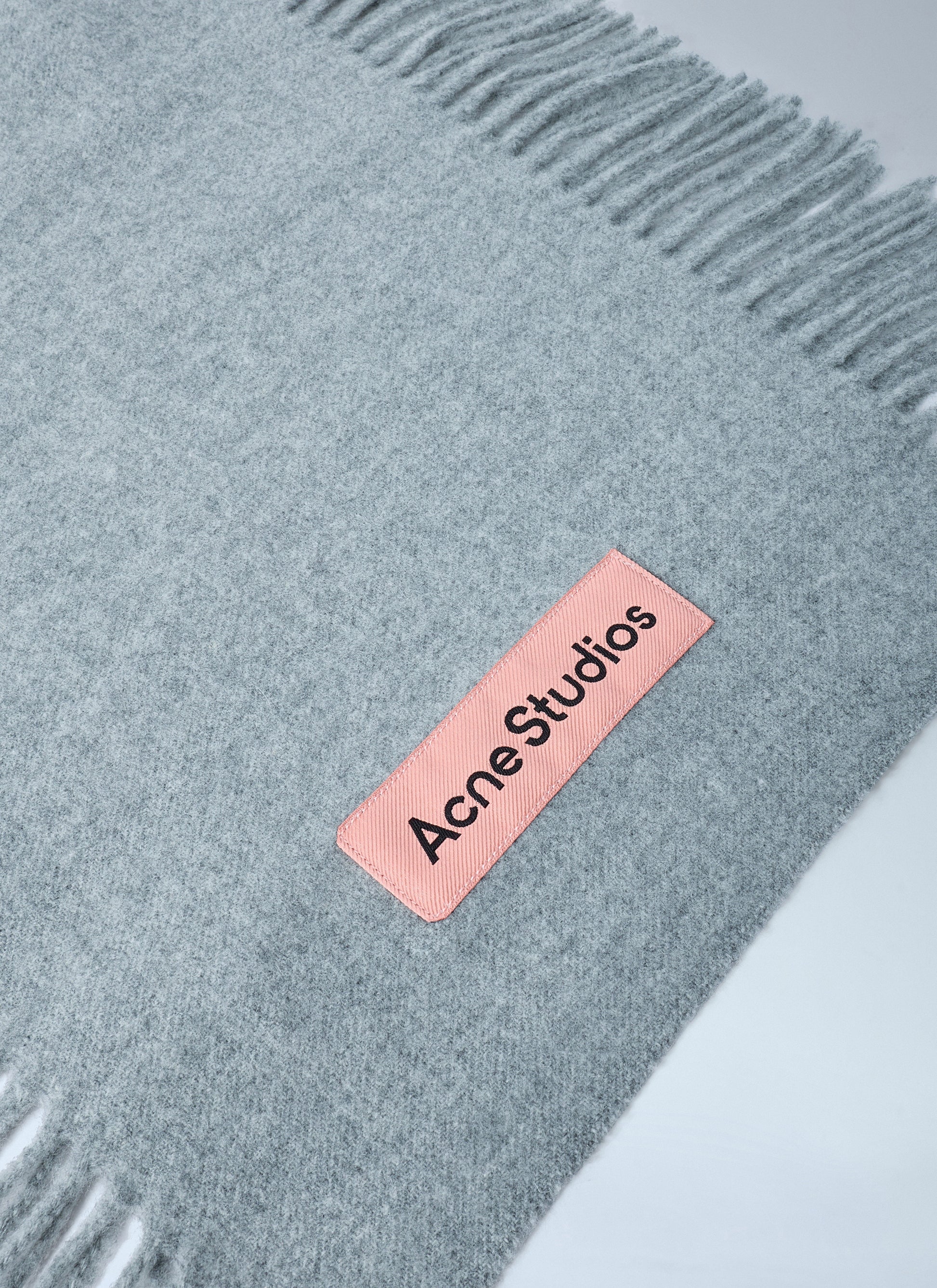Acne Studios Men Fringe Wool Scarf ACNE STUDIOS