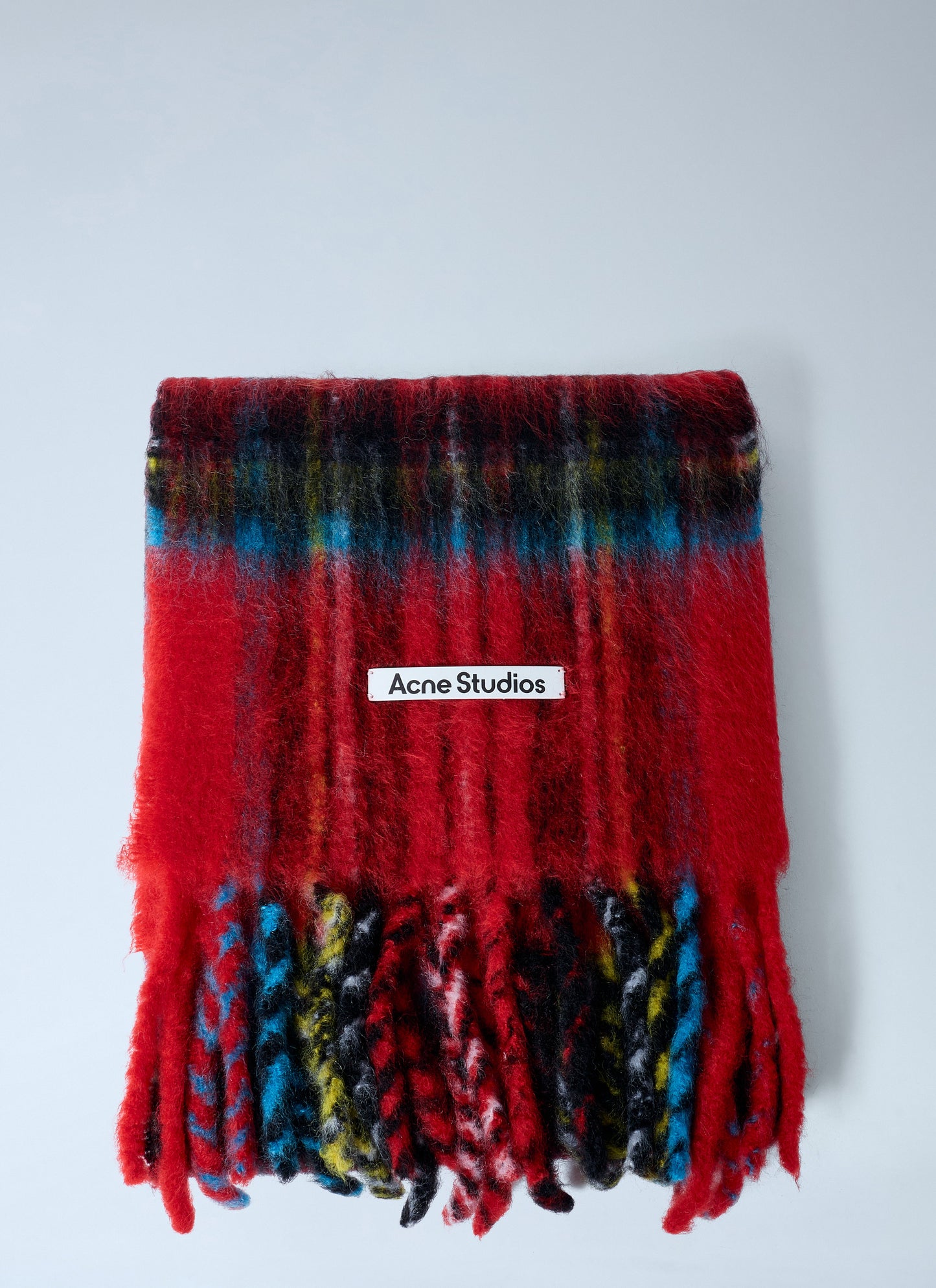 Acne Studios Men Mohair Checked Scarf ACNE STUDIOS