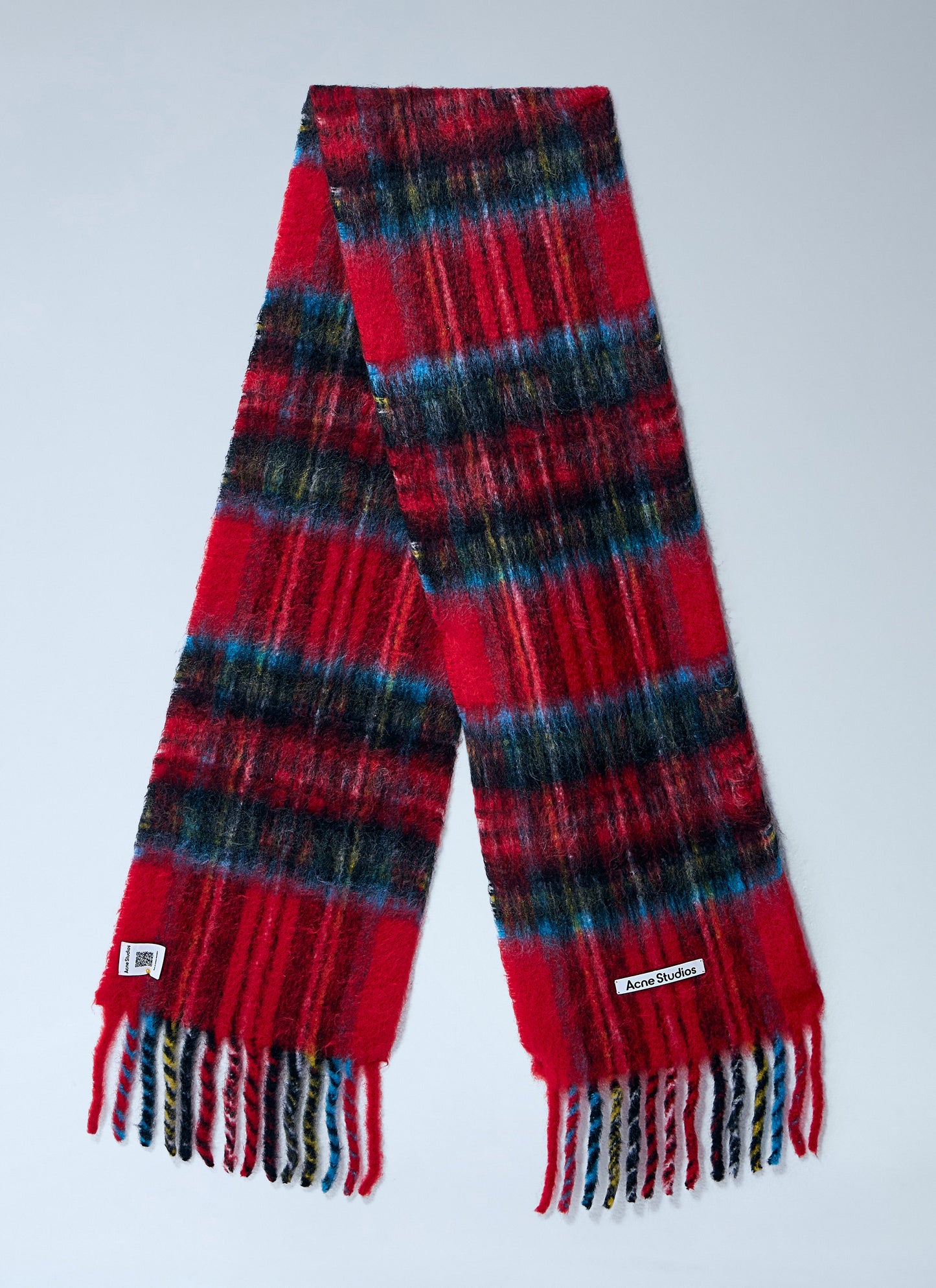 Acne Studios Men Mohair Checked Scarf ACNE STUDIOS