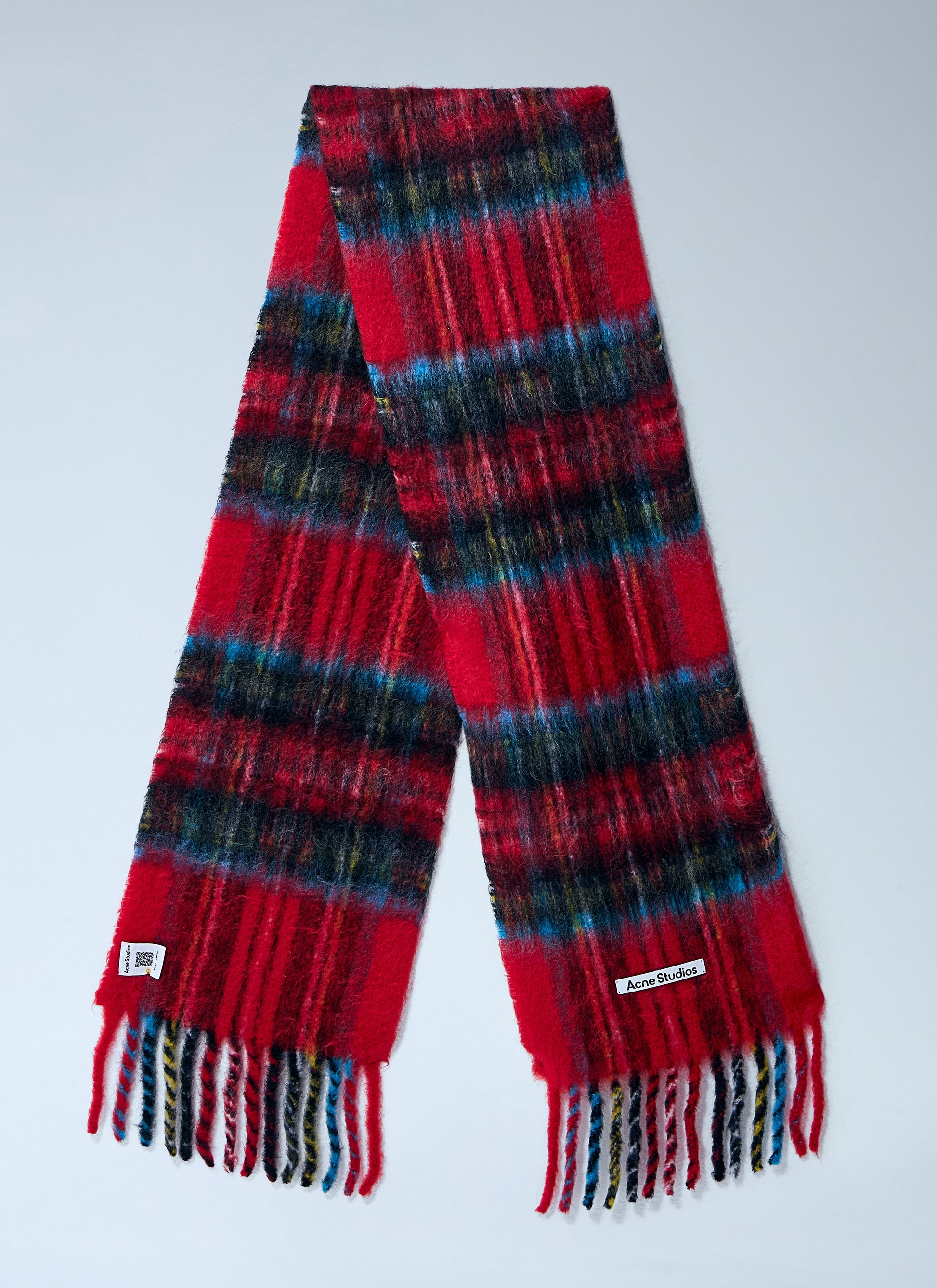 Acne Studios Men Mohair Checked Scarf ACNE STUDIOS