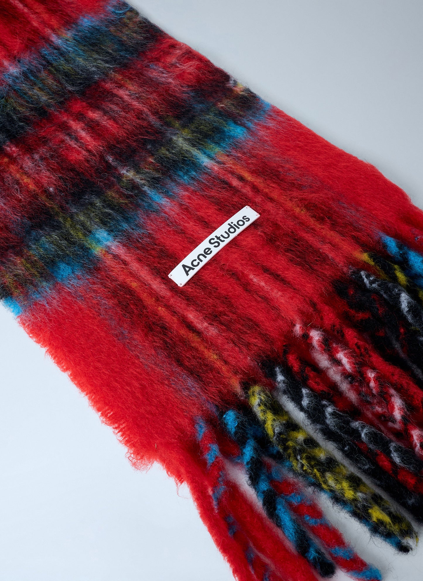 Acne Studios Men Mohair Checked Scarf ACNE STUDIOS