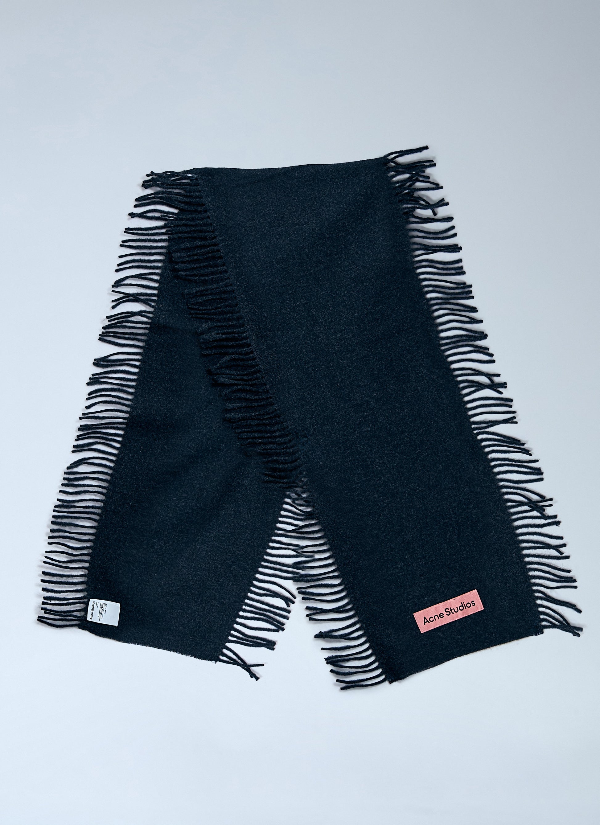 Acne Studios Men Fringe Wool Scarf ACNE STUDIOS