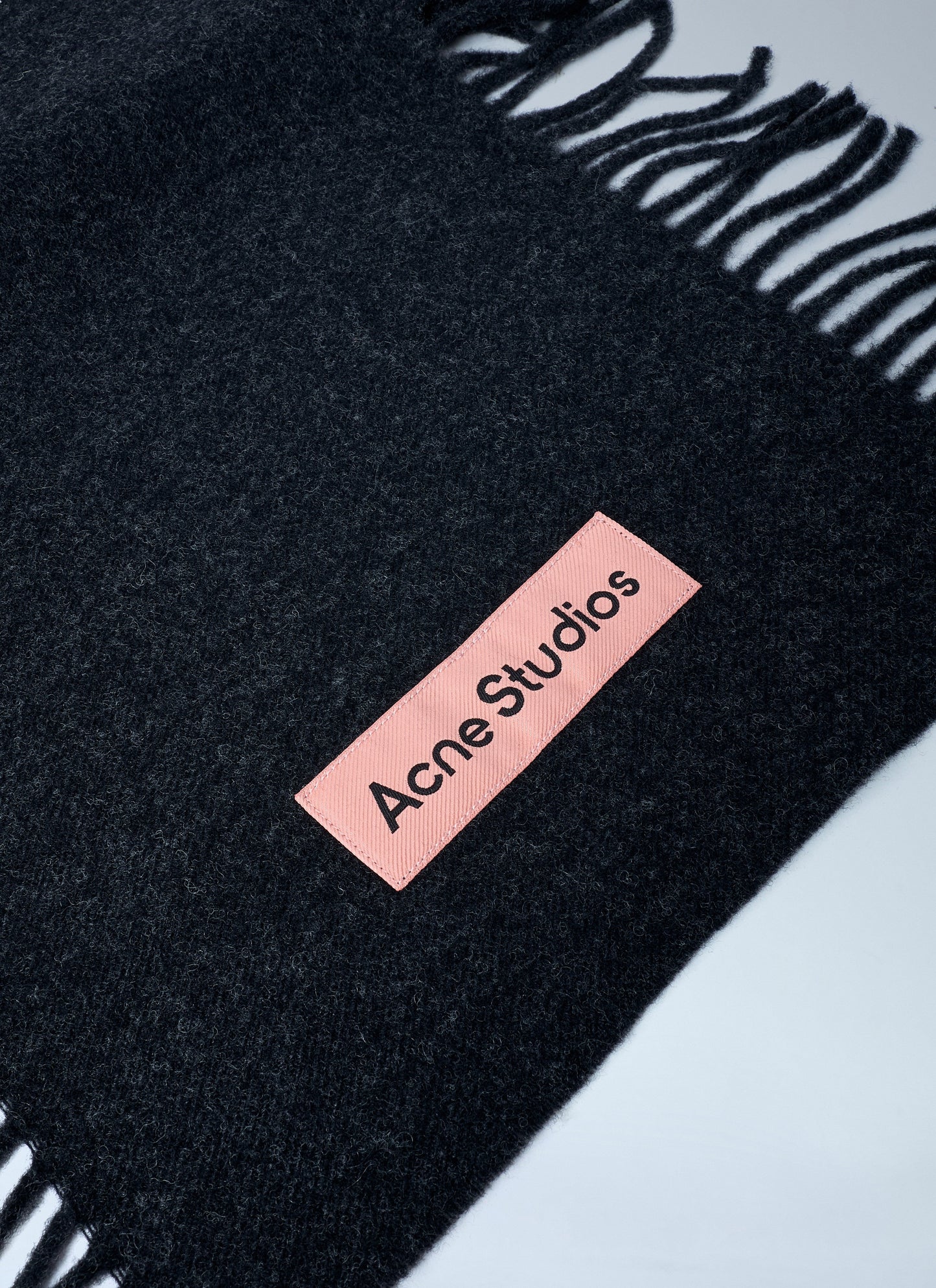 Acne Studios Men Fringe Wool Scarf ACNE STUDIOS