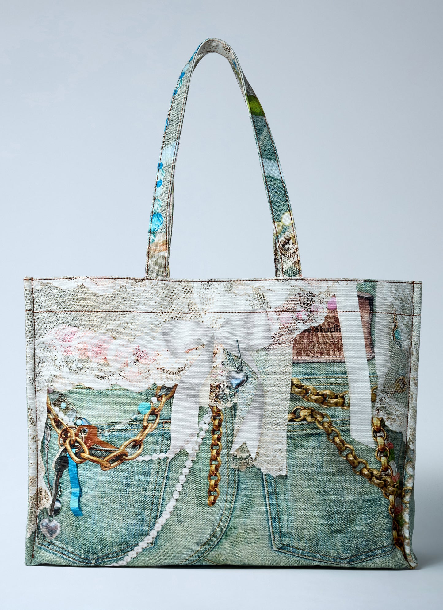 Acne Studios Men Logo Print Tote Bag ACNE STUDIOS