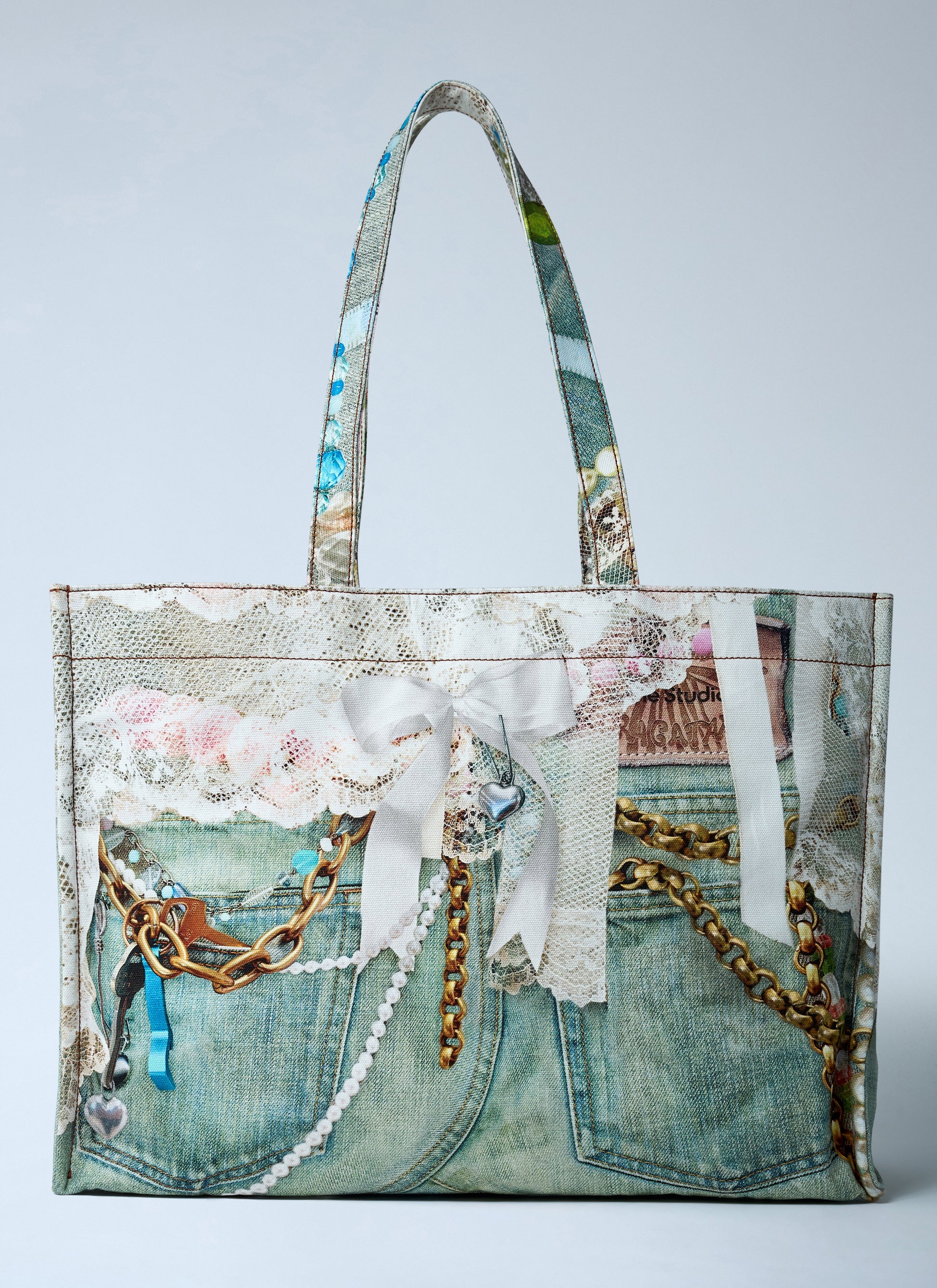 Acne Studios Men Logo Print Tote Bag ACNE STUDIOS