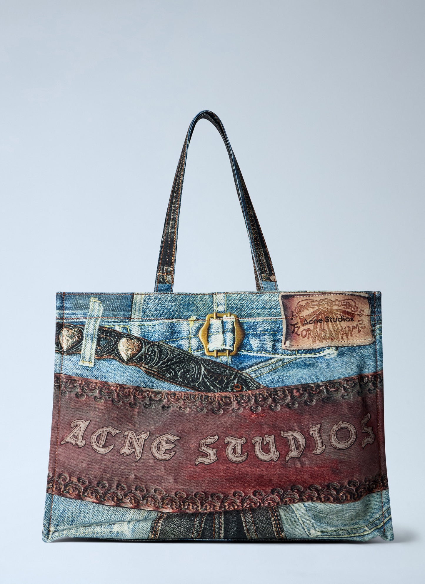 Acne Studios Men Logo Shoulder Tote Bag ACNE STUDIOS
