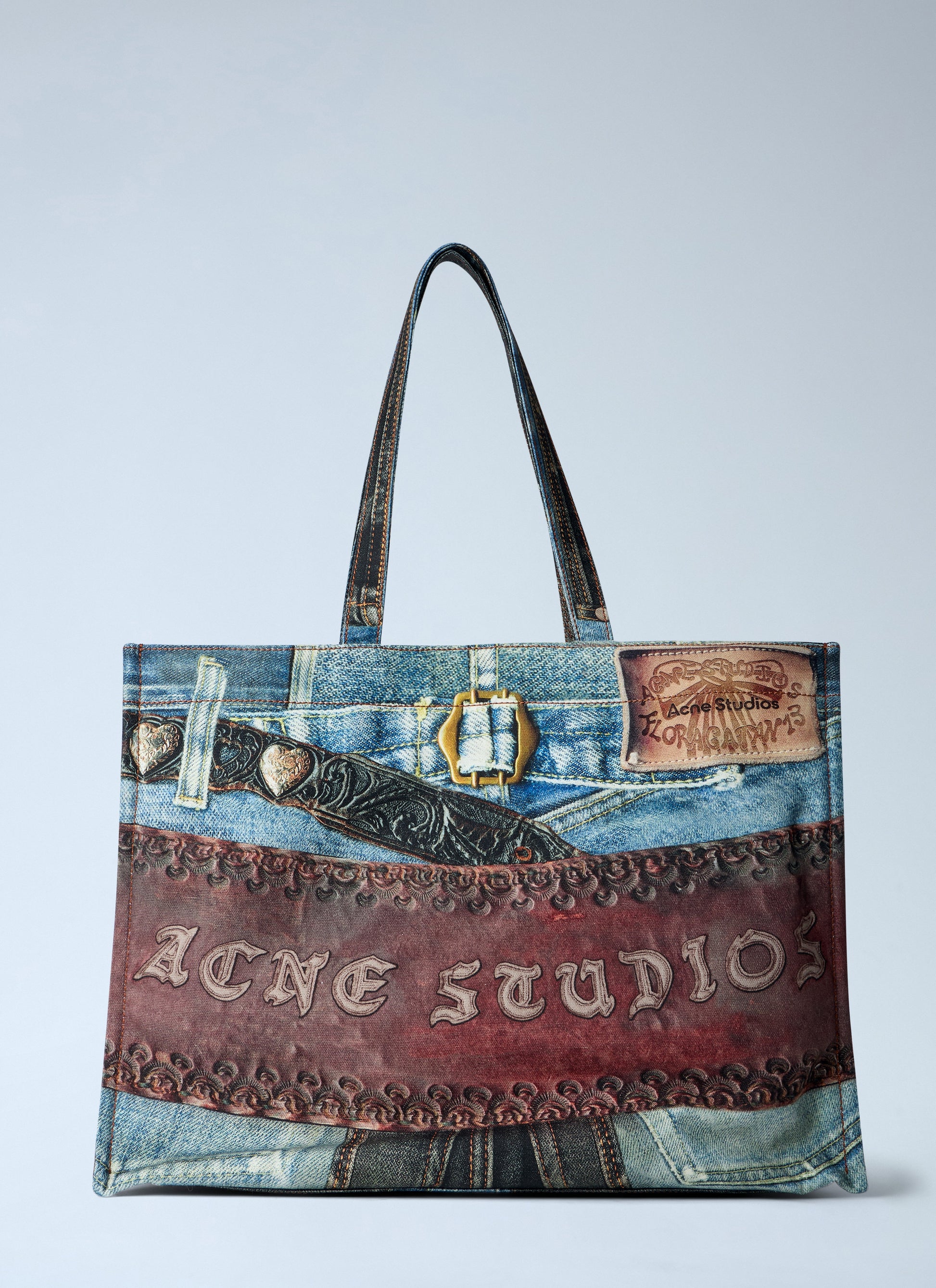 Acne Studios Men Logo Shoulder Tote Bag ACNE STUDIOS