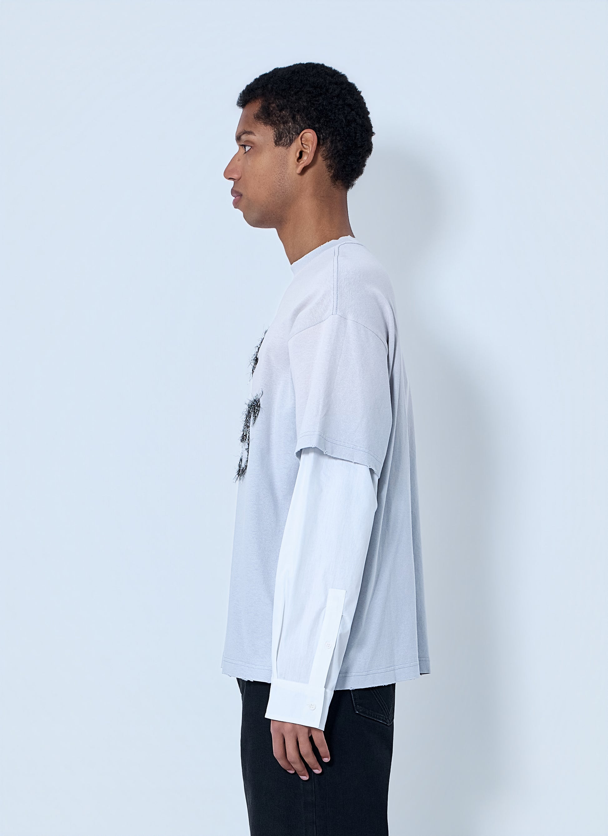 Acne Studios Men Layered Logo T-Shirt ACNE STUDIOS