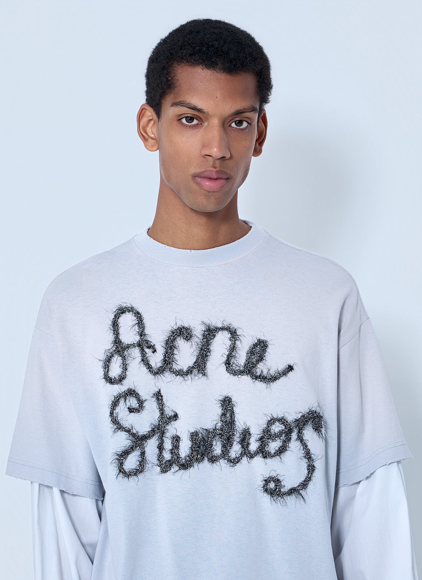 Acne Studios Men Layered Logo T-Shirt ACNE STUDIOS
