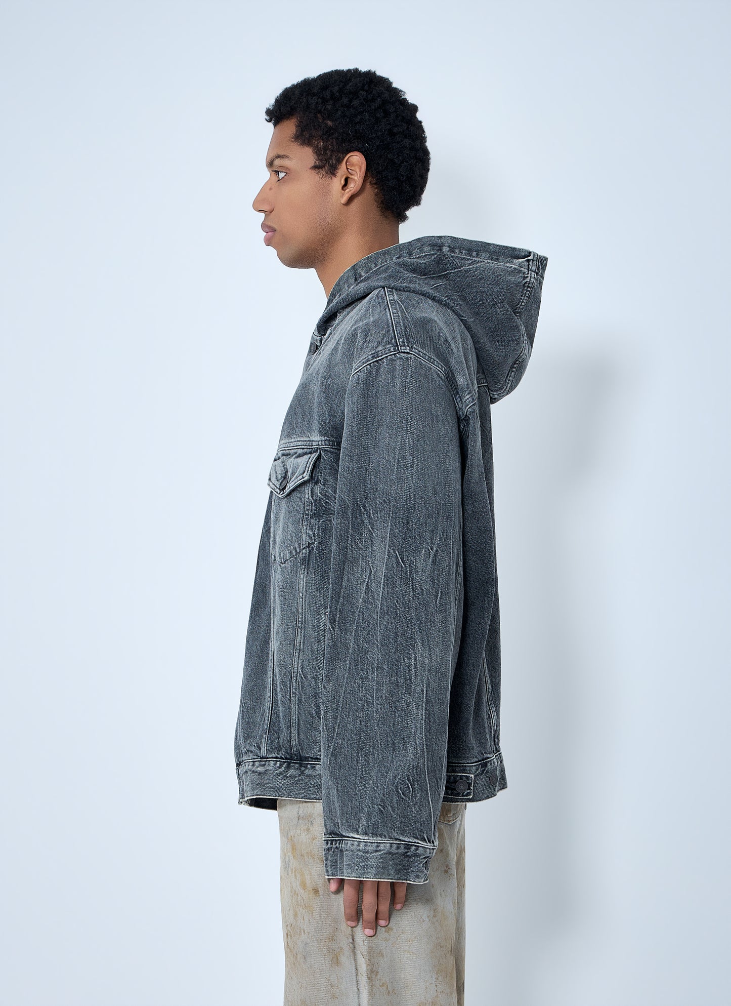 Acne Studios Men Hooded Denim Jacket ACNE STUDIOS