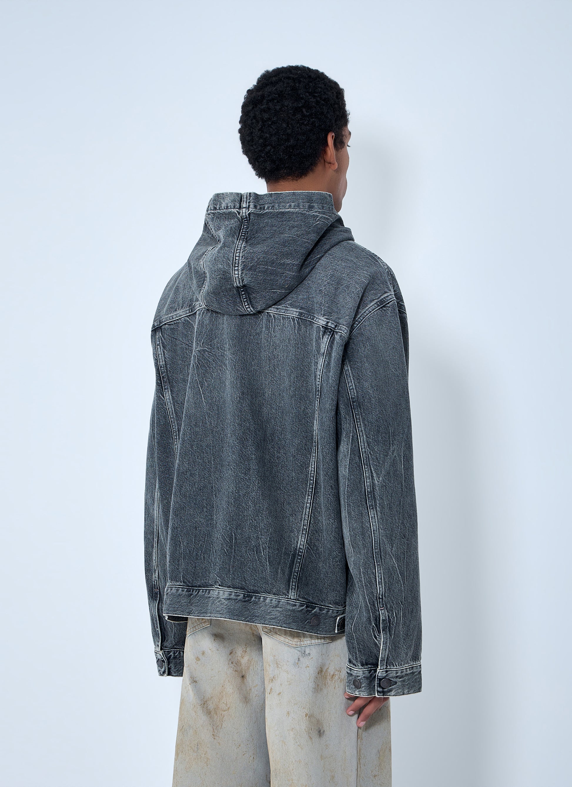 Acne Studios Men Hooded Denim Jacket ACNE STUDIOS