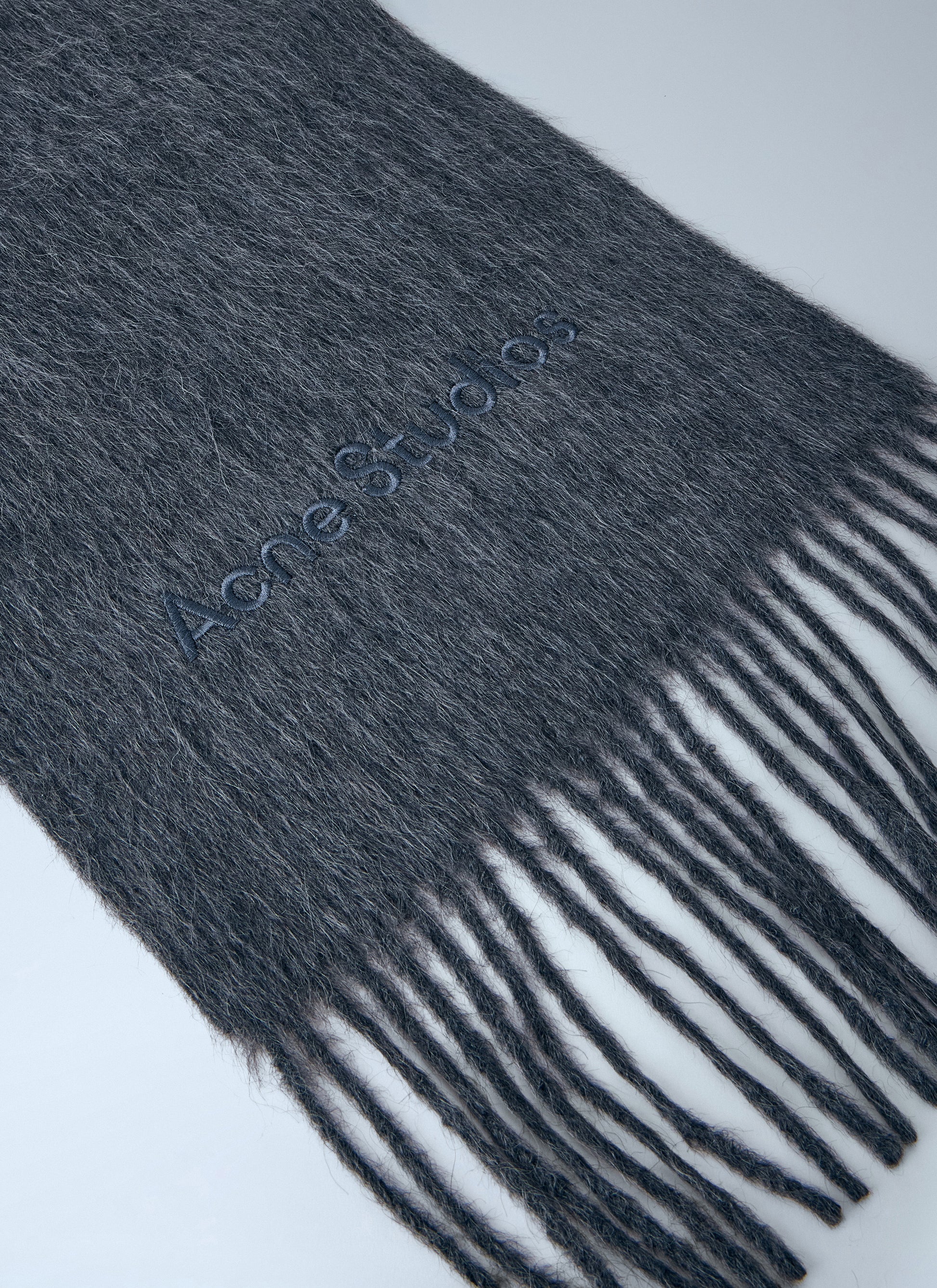 Acne Studios Men Logo Wool Scarf ACNE STUDIOS